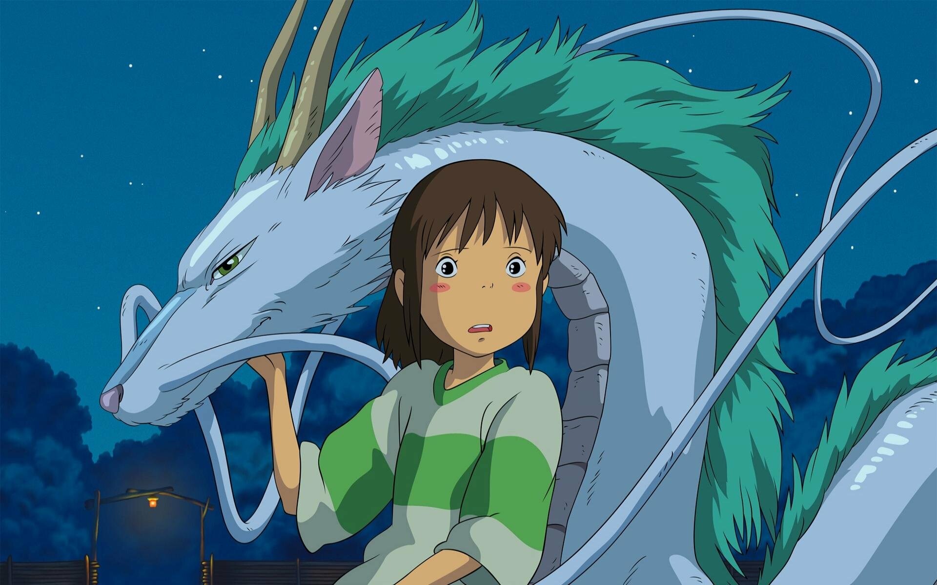 Chihiro and Haku Dragon, Spirited Away Wallpaper, 1920x1200 HD Desktop