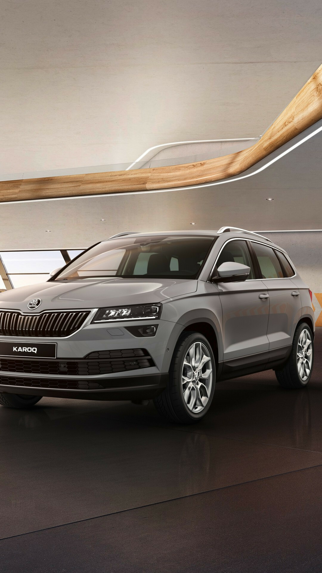 Skoda Karoq indoors, Luxury wallpapers, 1080x1920 Full HD Phone