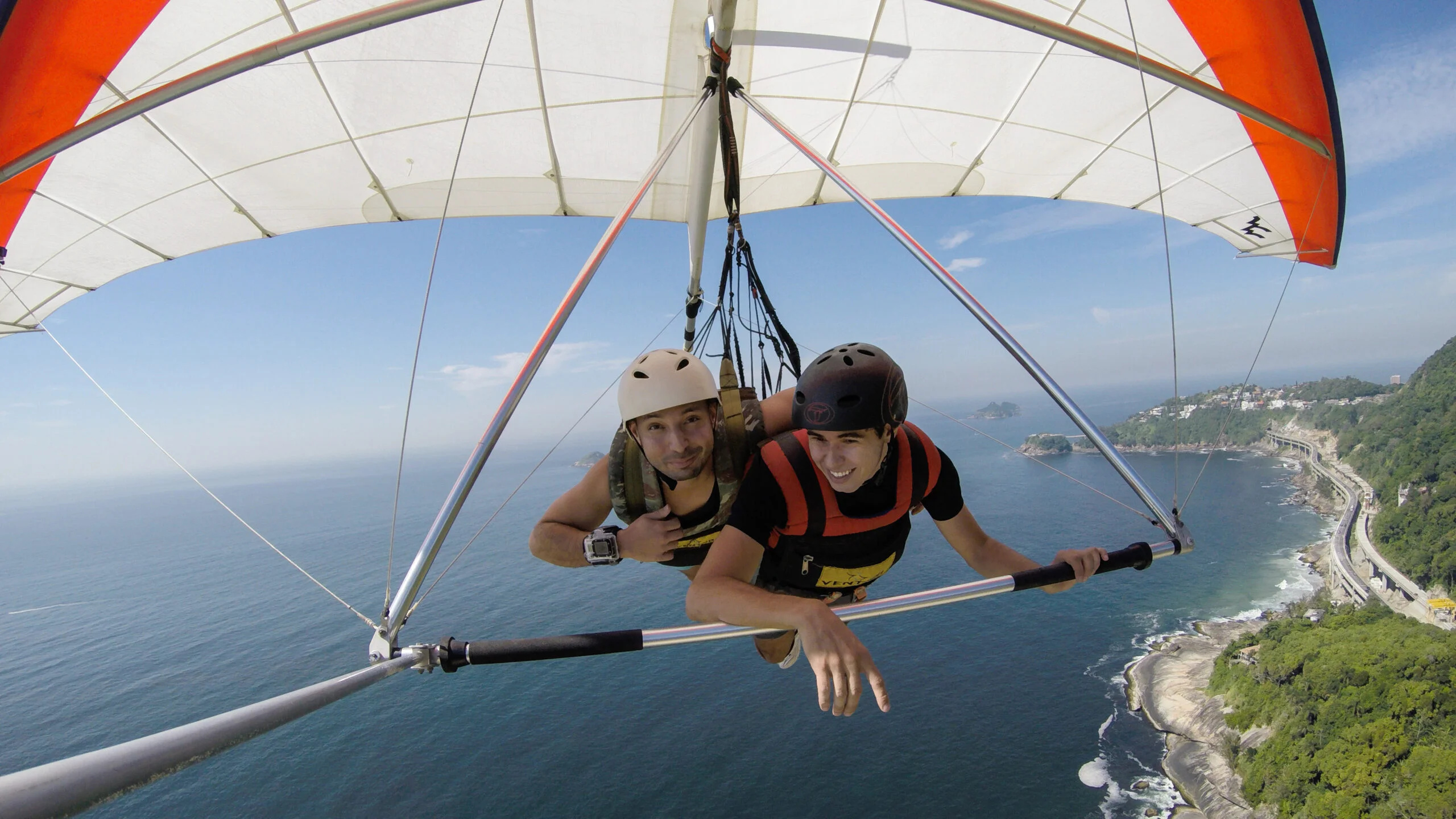 All about hang gliding, Extreme sport introduction, Roll and feel the wind, Adrenaline-fueled excitement, 2560x1440 HD Desktop
