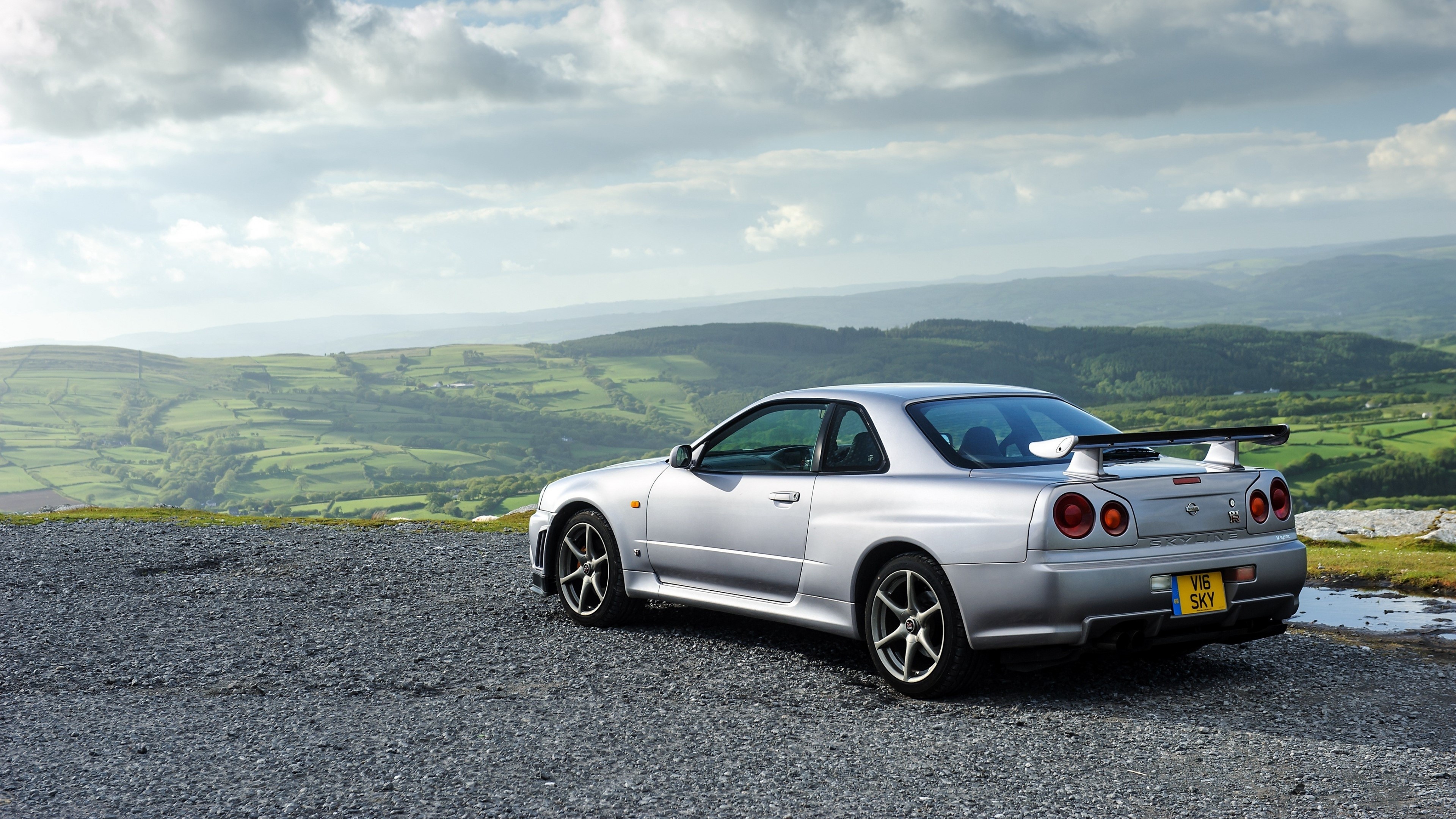 R34 Coupe, GTR Skyline Wallpaper, 3840x2160 4K Desktop