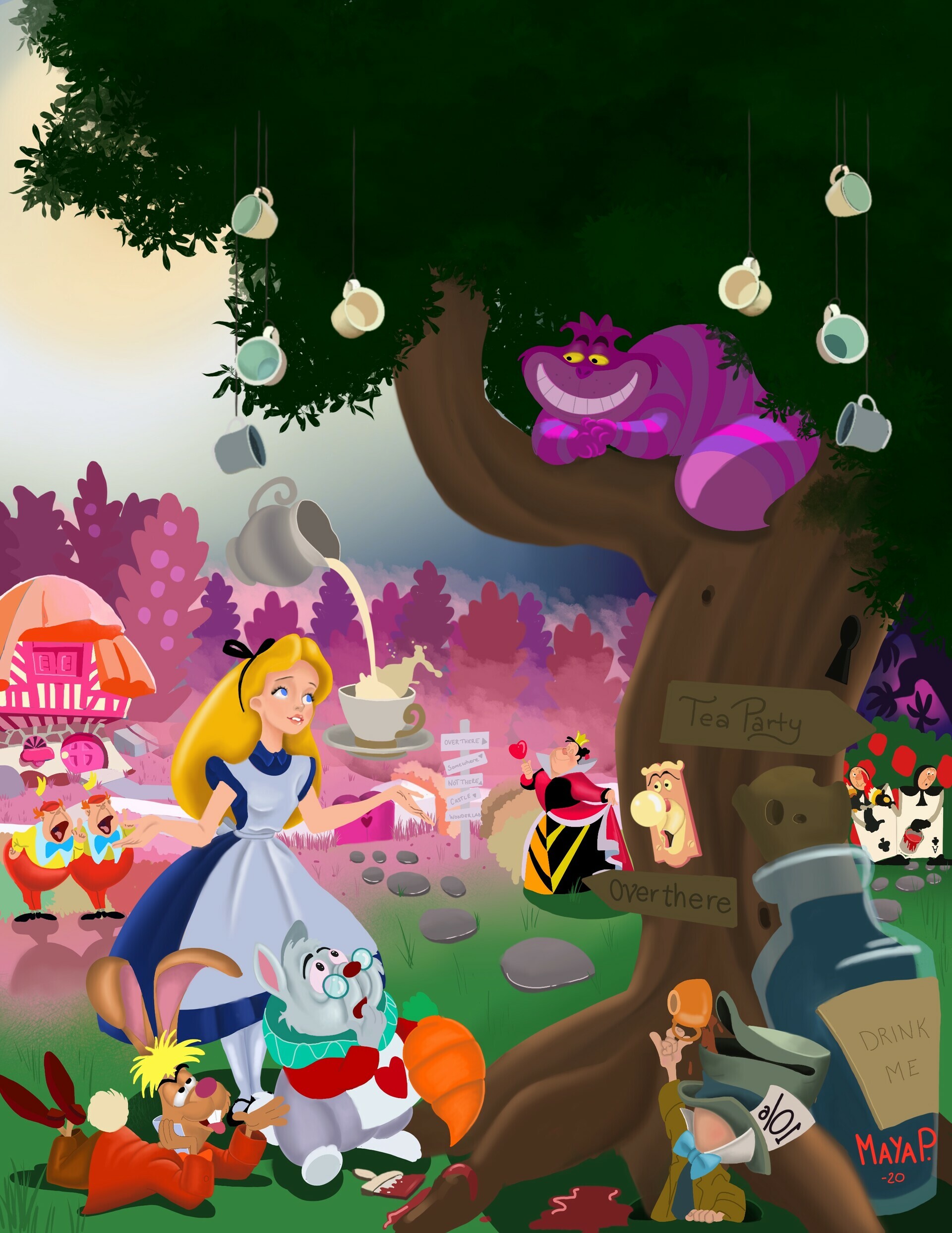 Maya Petersson, Alice in Wonderland, 1920x2490 HD Phone