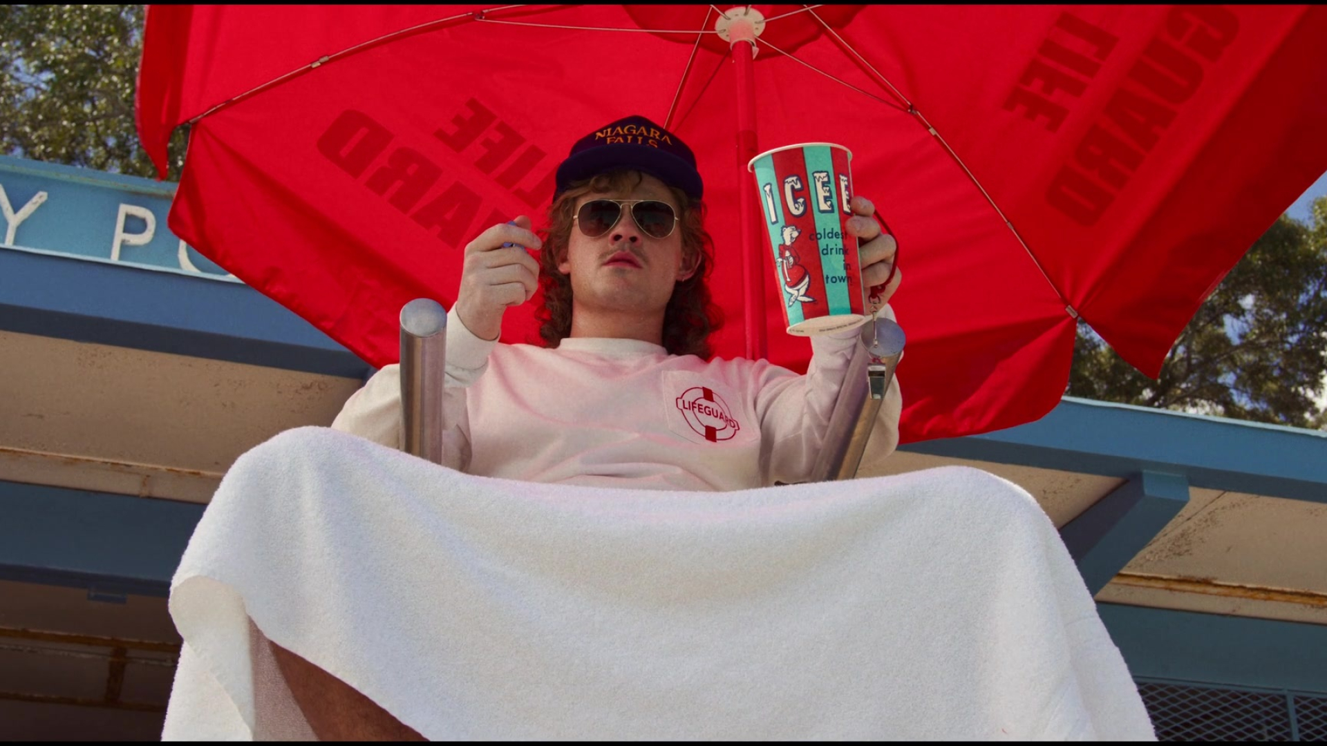 Dacre Montgomery, Icee drink in Stranger Things, 1920x1080 Full HD Desktop