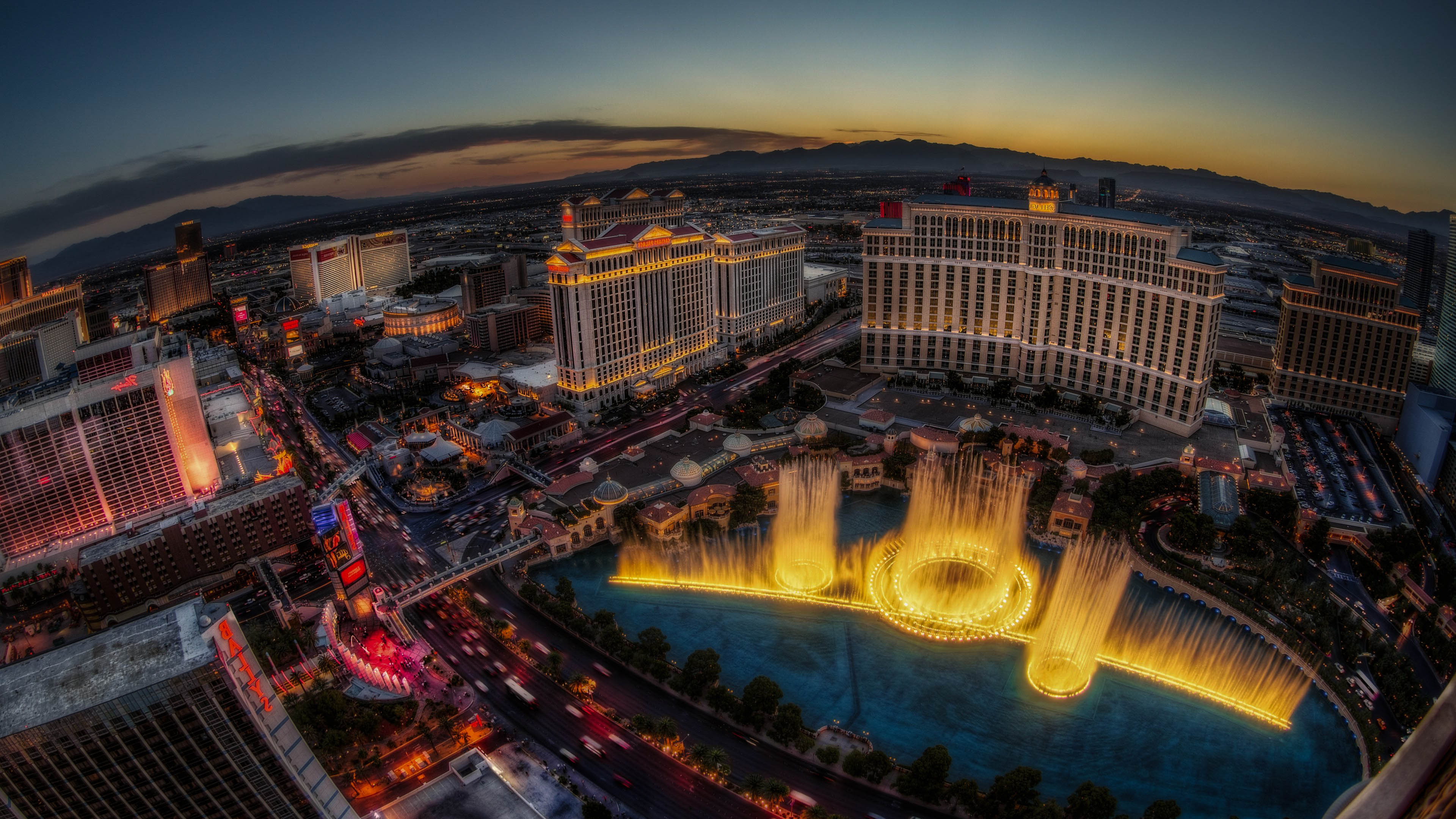 Beautiful Las Vegas, HD desktop wallpapers, Stunning cityscape, Alluring travel destination, 3840x2160 4K Desktop