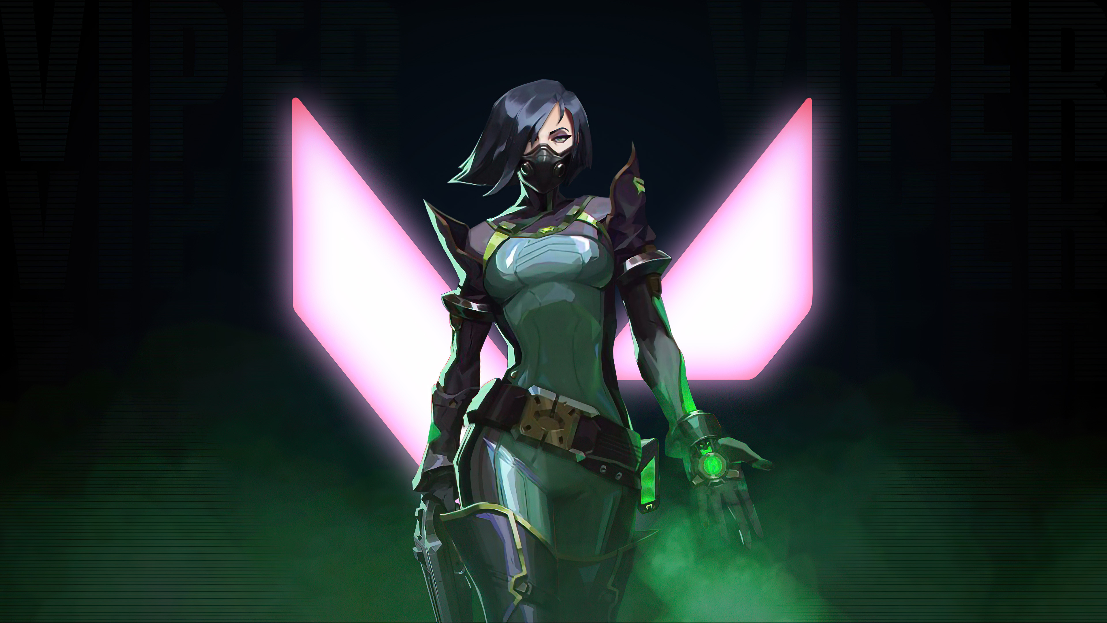 Artistic game artwork, Viper's captivating presence, 4K gaming wallpapers, Thrilling visuals, 3840x2160 4K Desktop