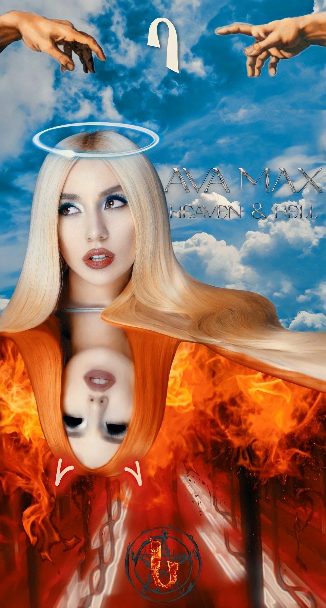 Heaven and Hell Album, Ava Max Wallpaper, 1380x2560 HD Phone