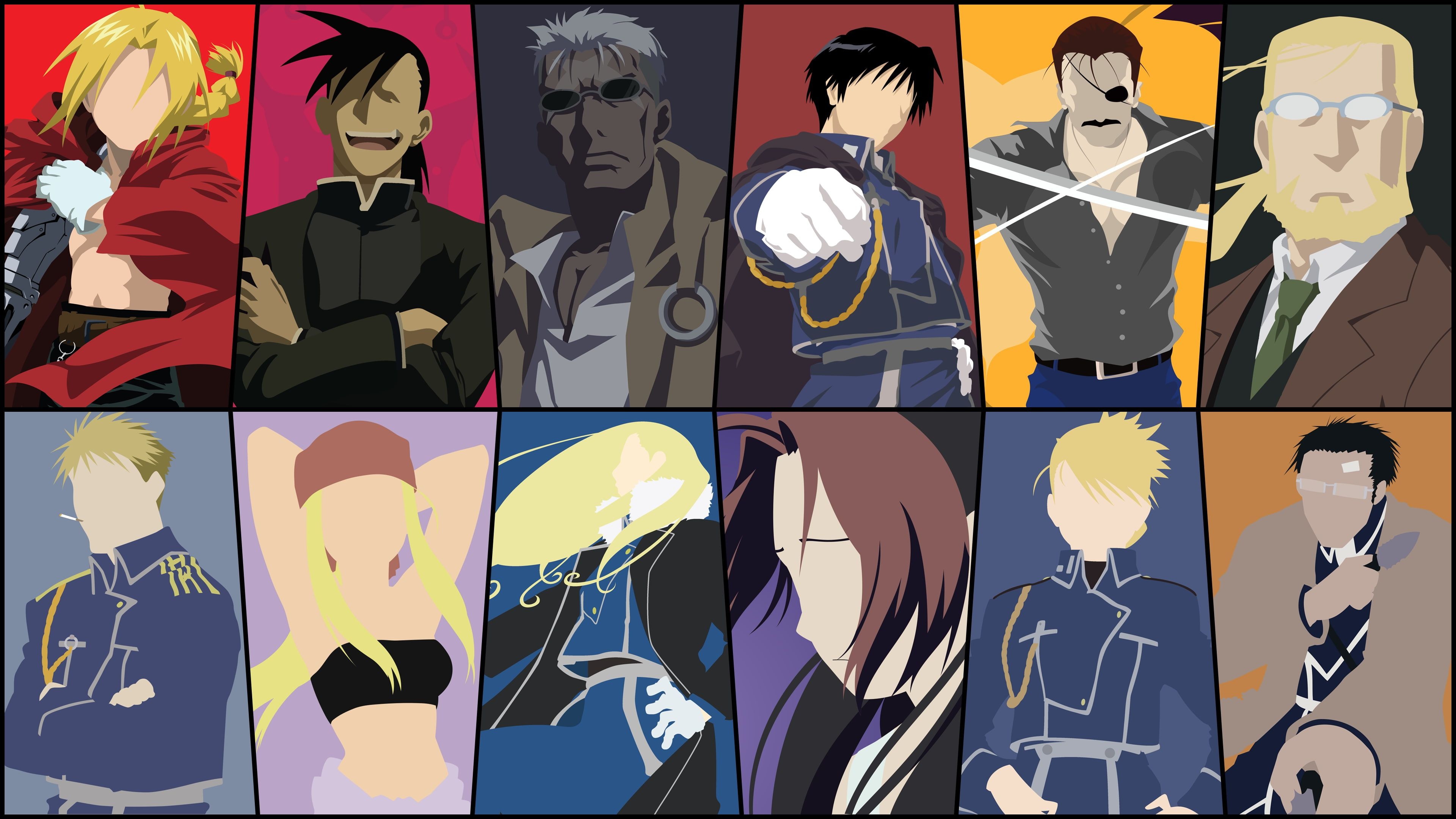Fullmetal Alchemist, Roy Mustang, FMA characters, Anime artwork, 3840x2160 4K Desktop