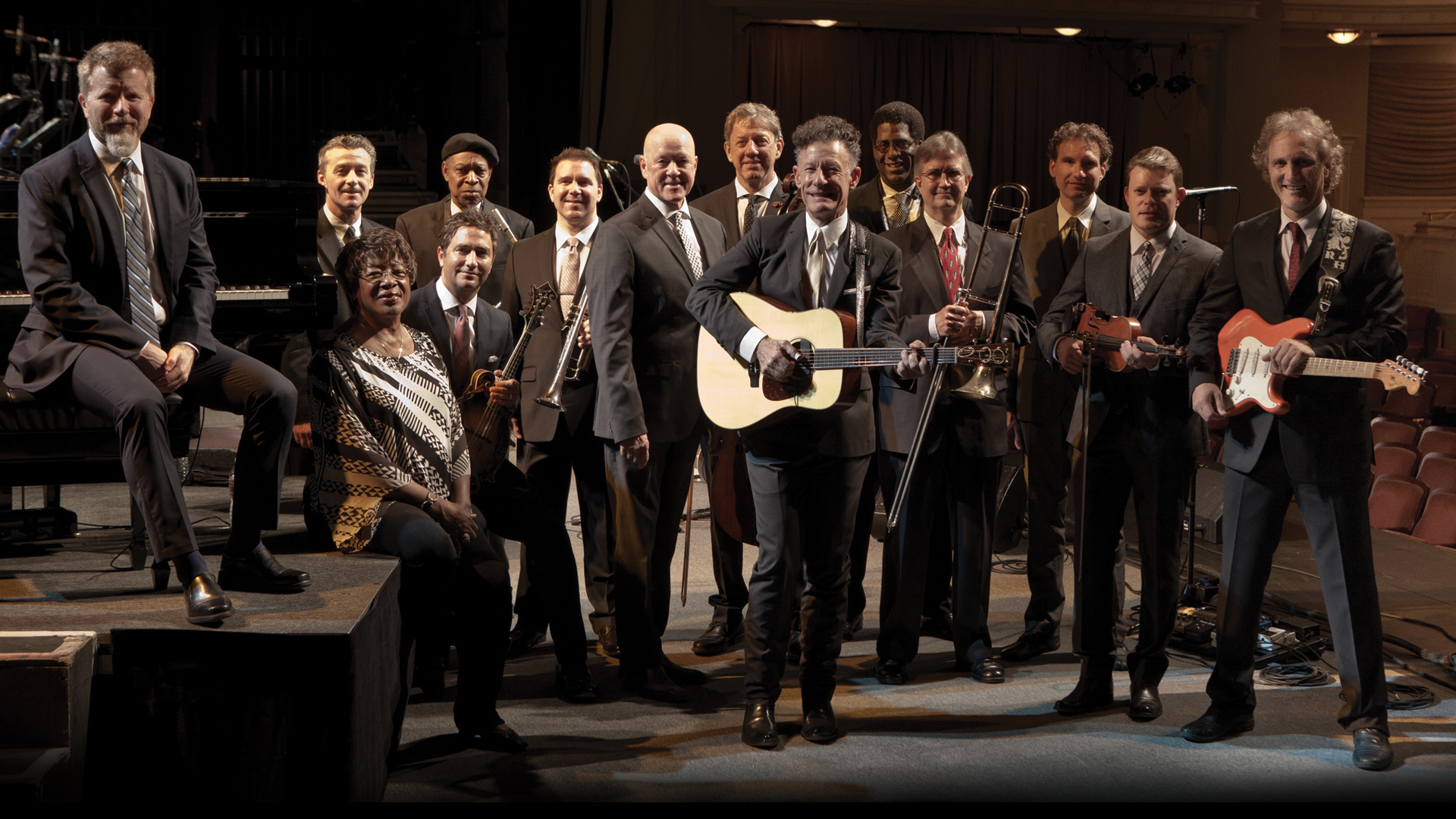 Lyle Lovett, Cox Charities benefit concert, Large Band, Hampton Roads Chamber, 1920x1080 Full HD Desktop
