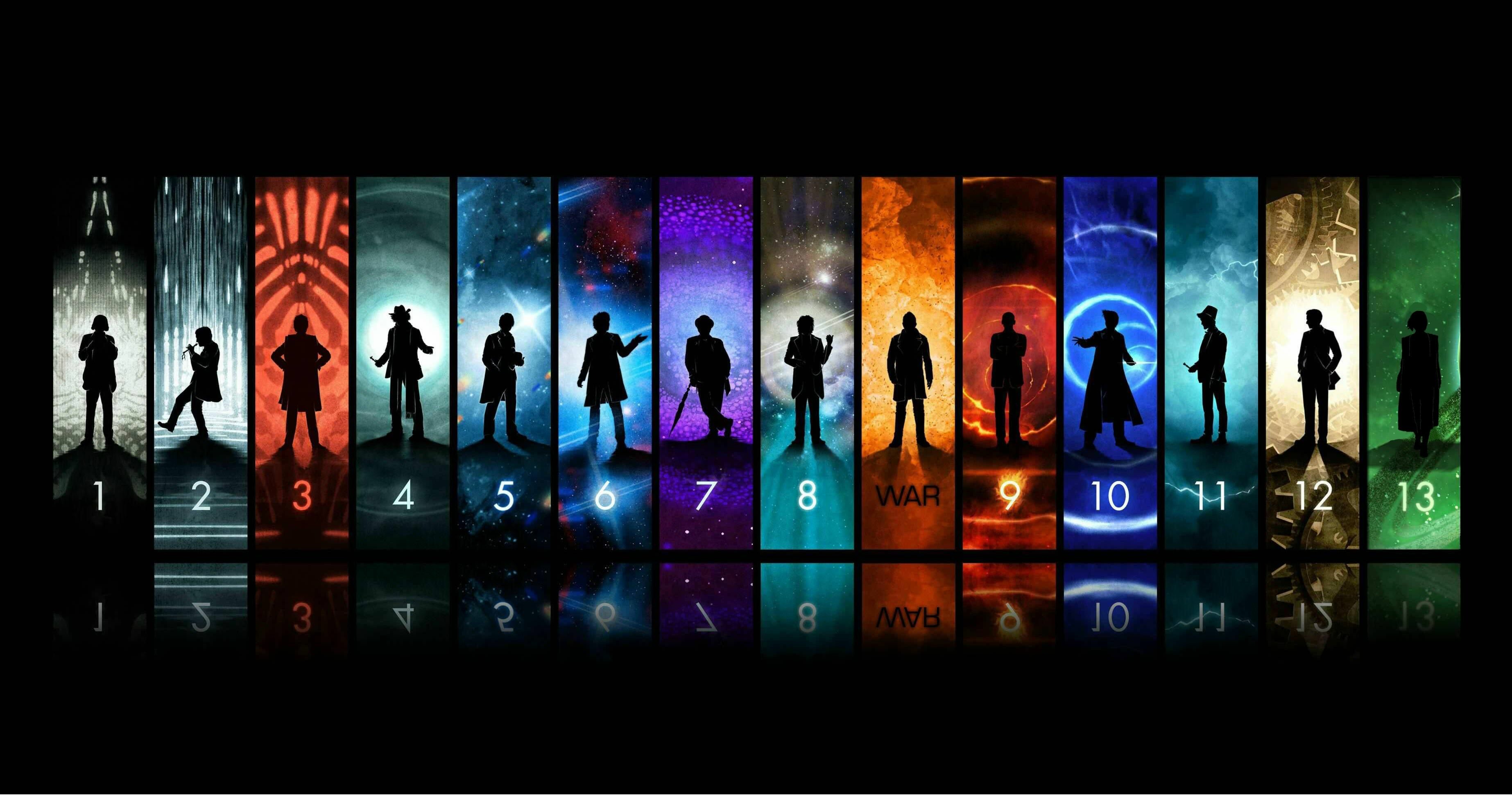 Doctor Who, Time-travelling adventures, Iconic Doctors, Whovian masterpiece, 3700x1950 HD Desktop
