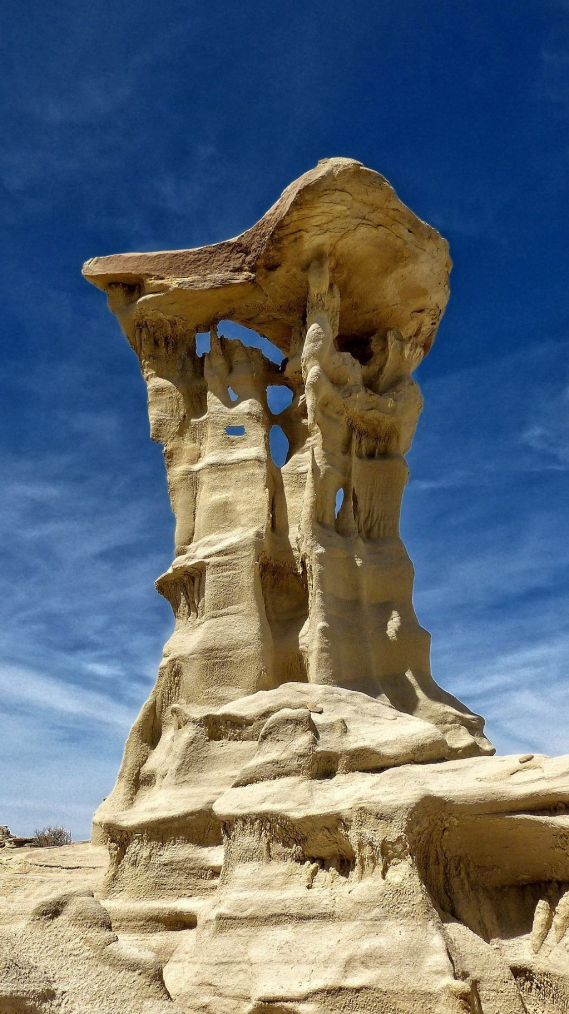 Bisti Badlands, Alien throne, Valley of Dreams, Land of enchantment, 1150x2050 HD Phone