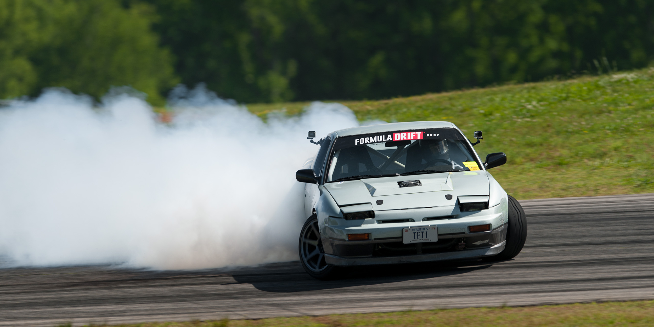 Nissan 200SX S13, Drifting Wallpaper, 2500x1250 Dual Screen Desktop