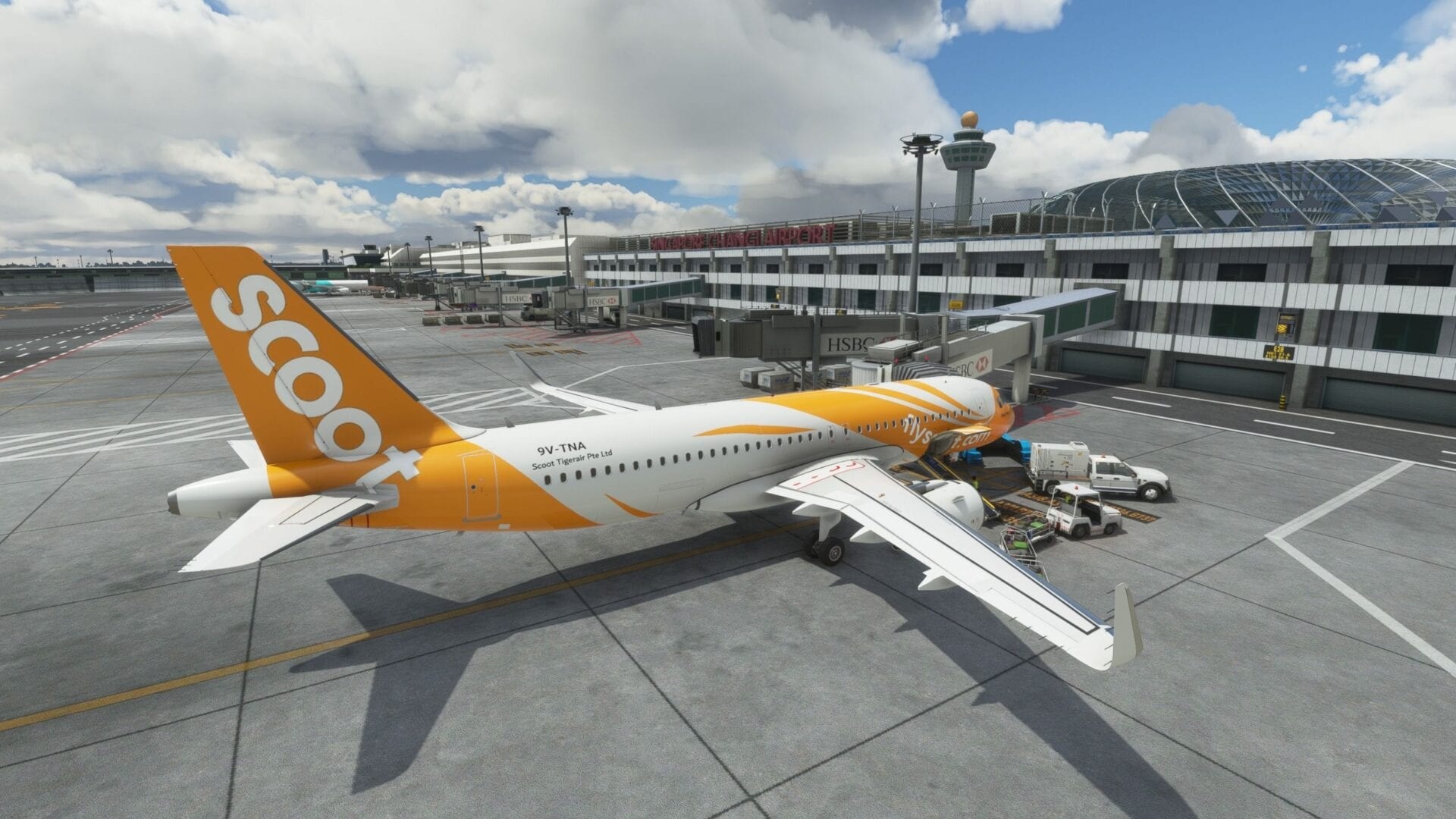 Singapore Changi International Airport, Beta preview, Realistic simulator, Immersive experience, 1920x1080 Full HD Desktop