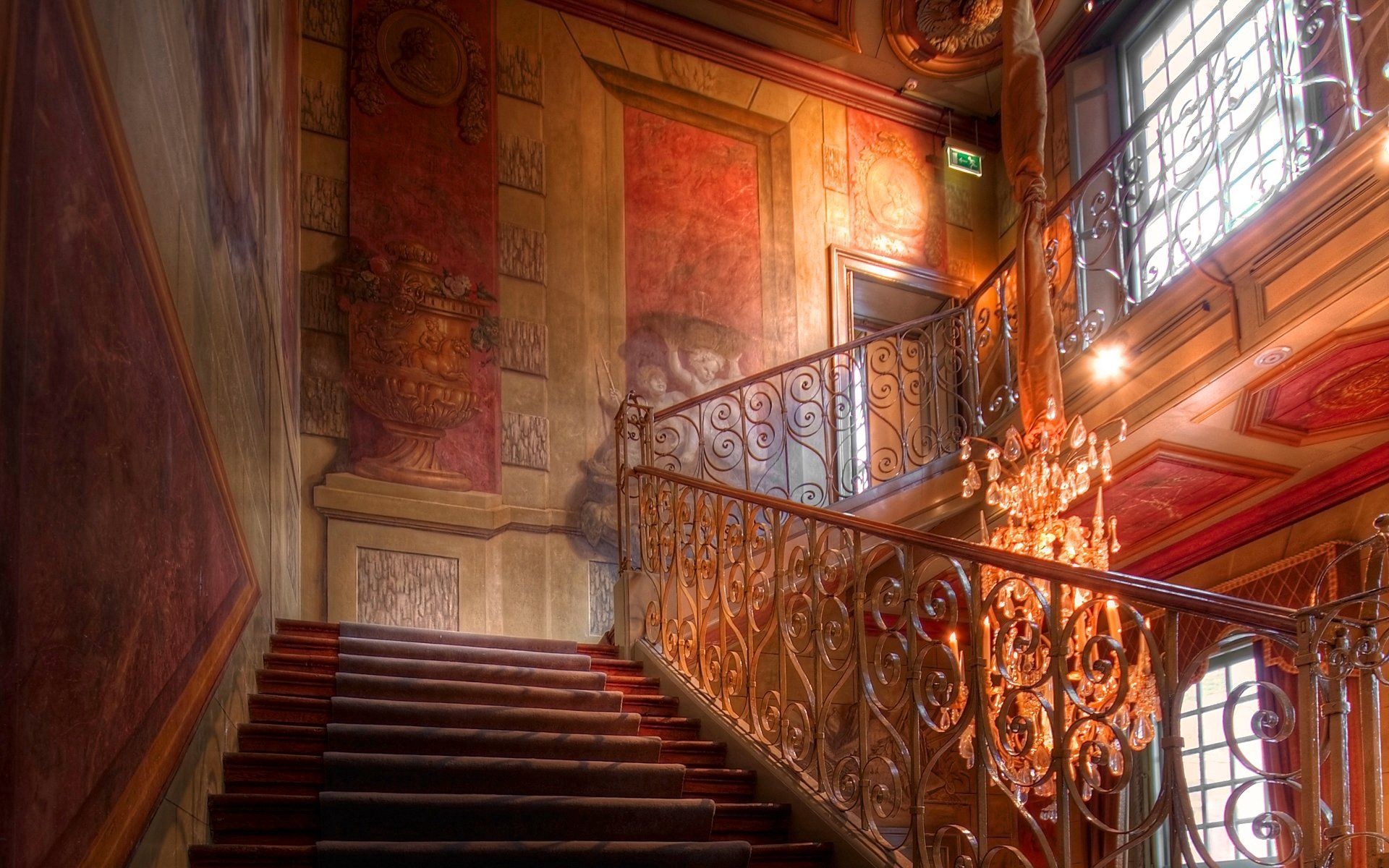 Vintage, Staircase Wallpaper, 1920x1200 HD Desktop