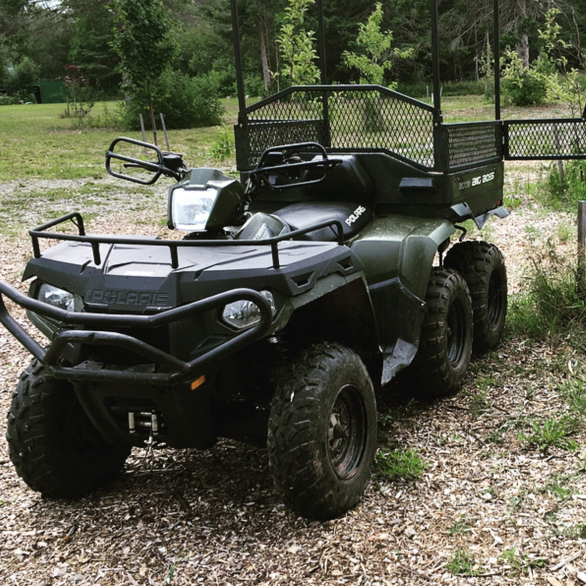 Polaris Sportsman 570 Big Boss 6x6, Auto industry, ATV trailers, Monster trucks, 1940x1940 HD Phone