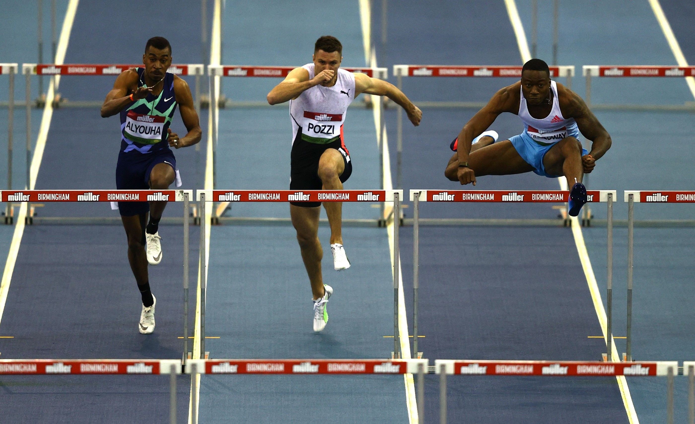 Grant Holloway, Stadium records in Birmingham, 2800x1710 HD Desktop