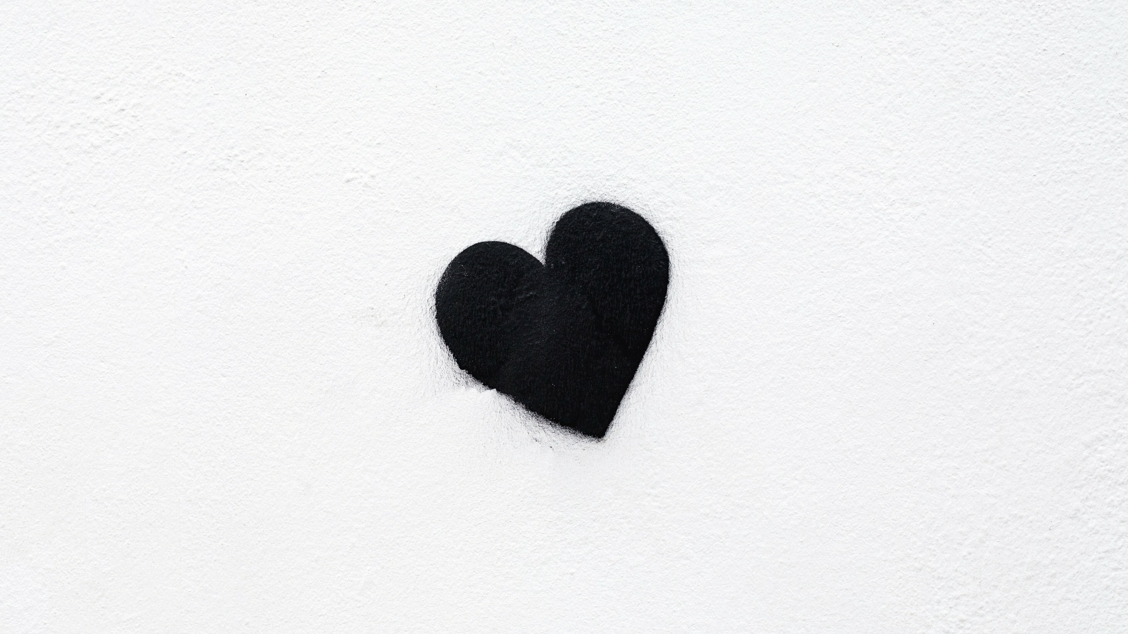 Black Heart, Hearts Wallpaper, 3840x2160 4K Desktop