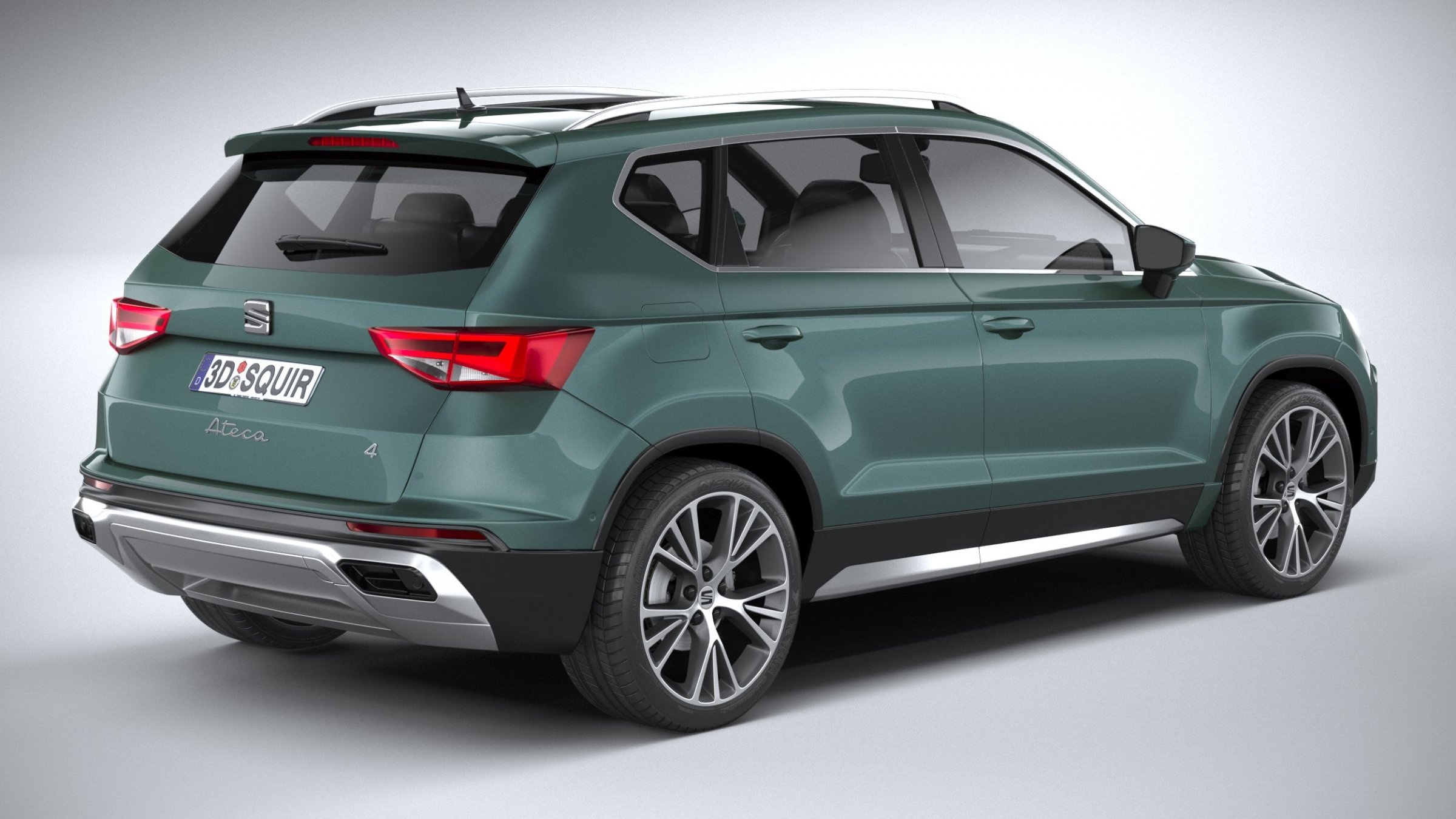Seat Ateca, Seat ateca 2020, 3d model by, Seat ateca wallpapers, 2400x1350 HD Desktop