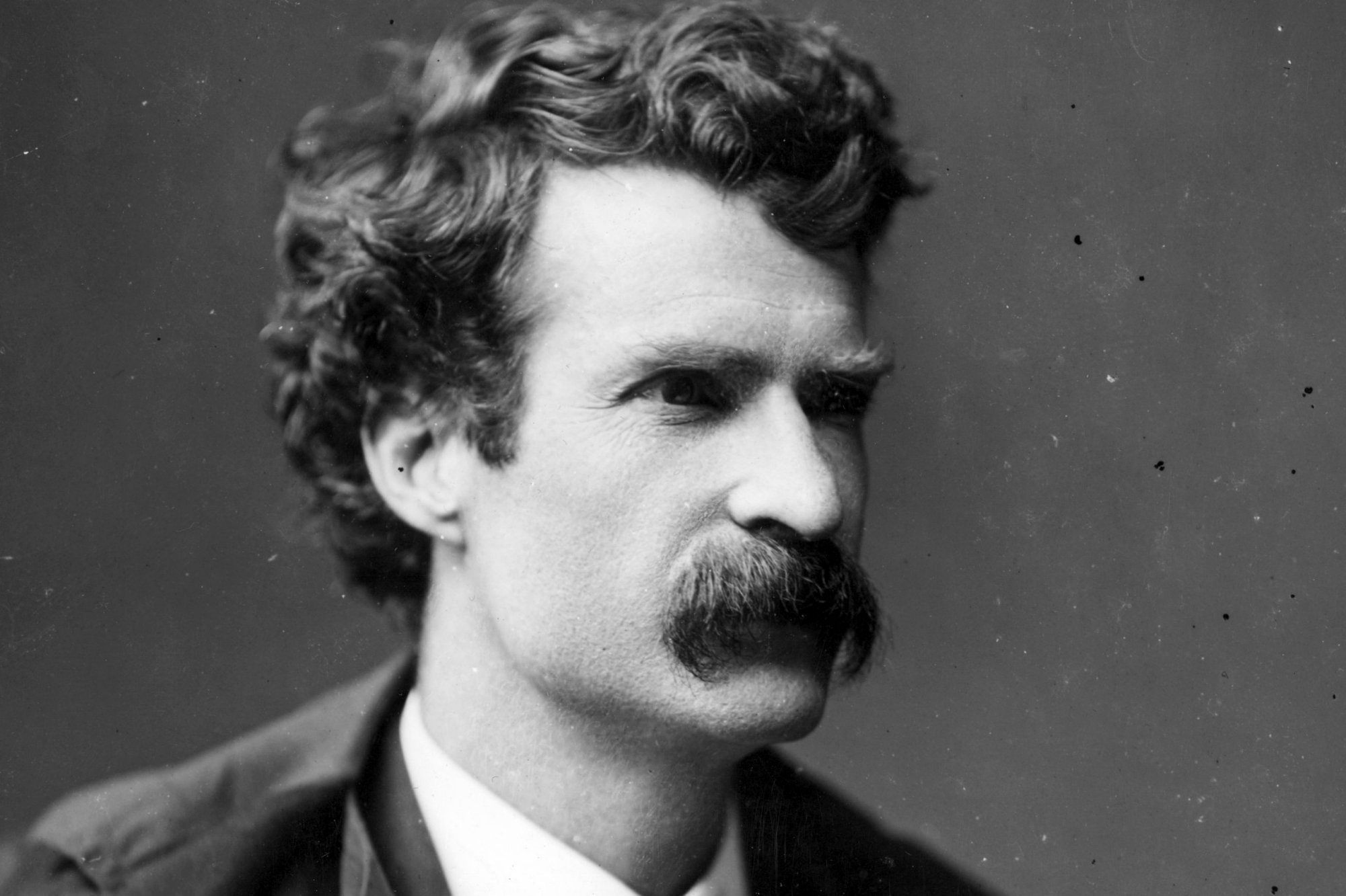 Mark Twain, Free download, Famous author, Question mark wallpaper, 2000x1340 HD Desktop