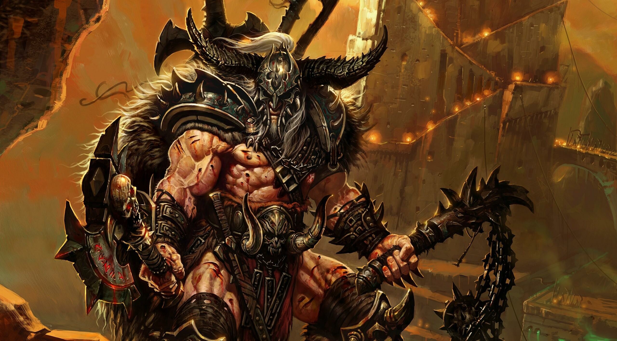 Diablo 3 Barbarian, Top free backgrounds, Diablo, Wallpapers, 2560x1420 HD Desktop