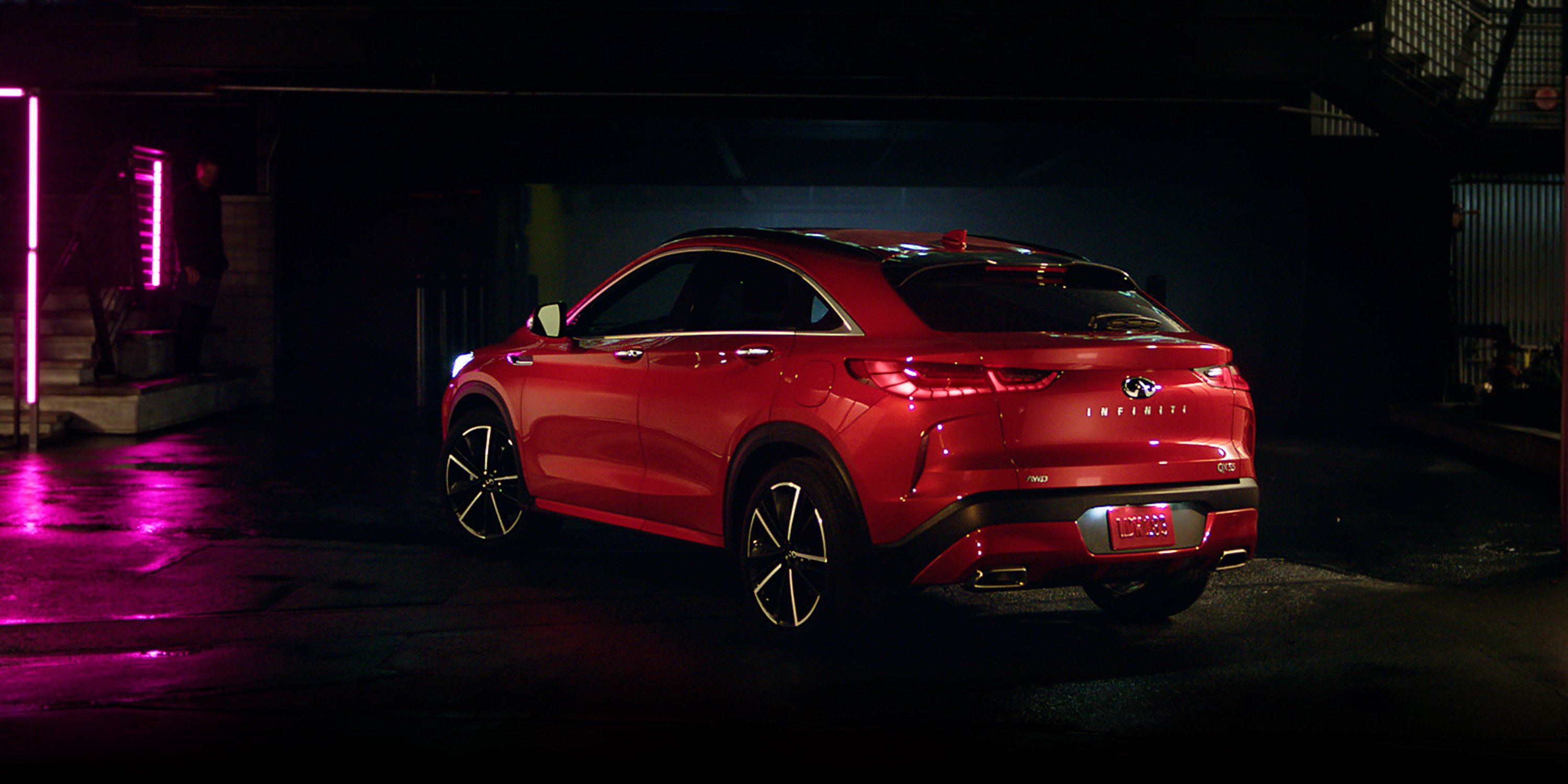 Infiniti QX55, 2022 model, Crossover coupe, Auto, 3000x1500 Dual Screen Desktop