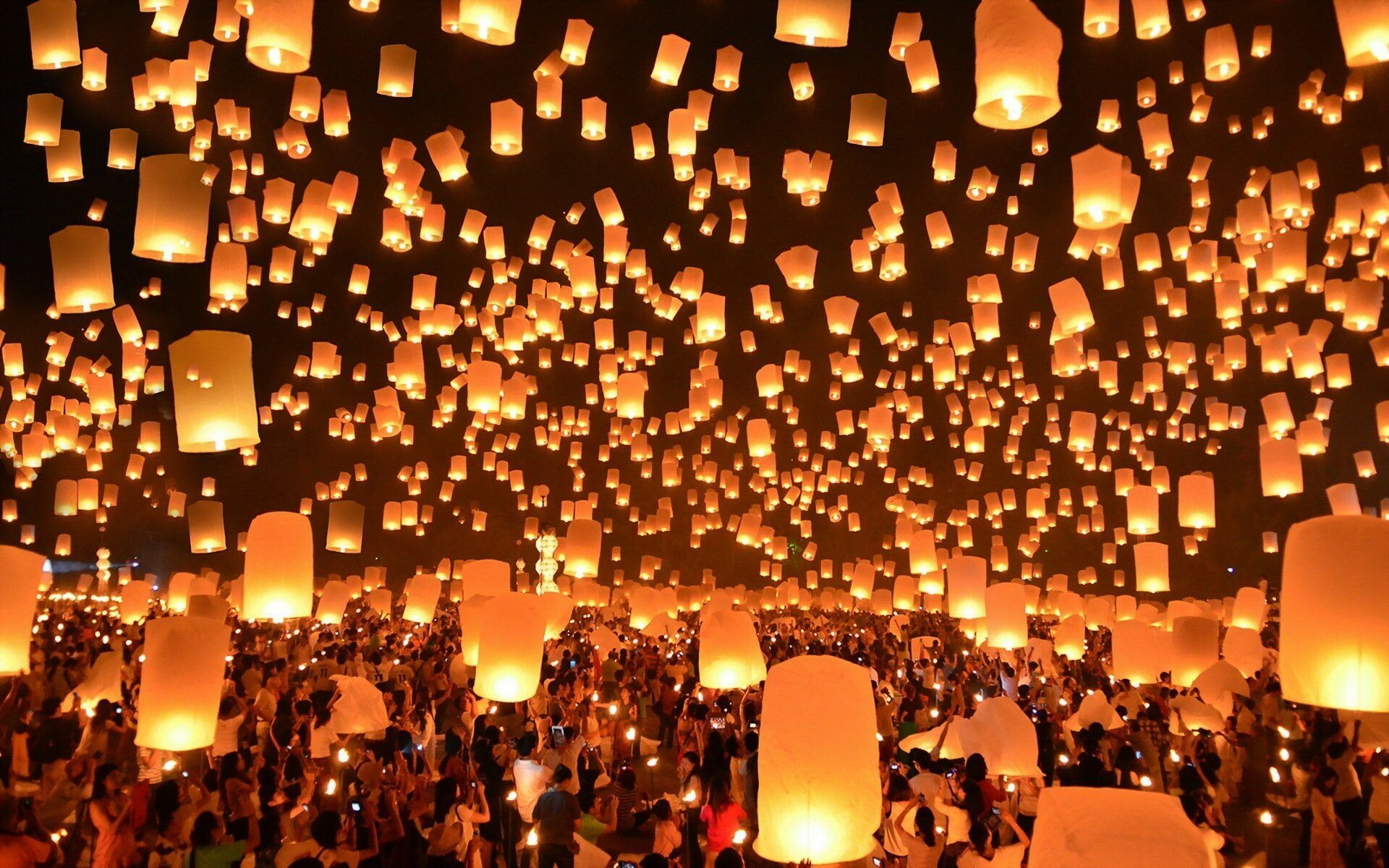 Japanese lanterns, Cultural beauty, Traditional vibes, Artistic backdrop, 1920x1200 HD Desktop