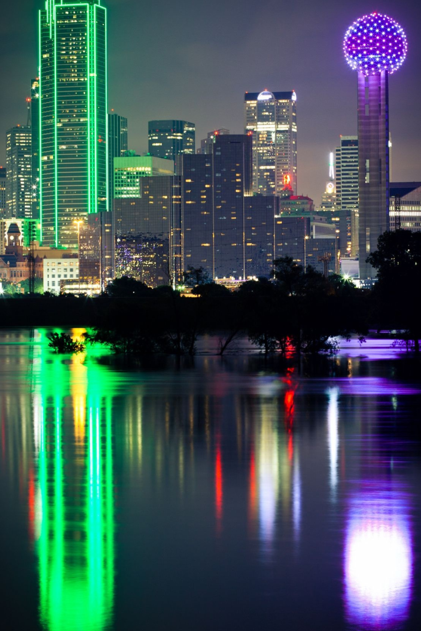 Dallas skyline, Dallas places, Dallas Texas, Dallas skyscrapers, 1370x2050 HD Phone