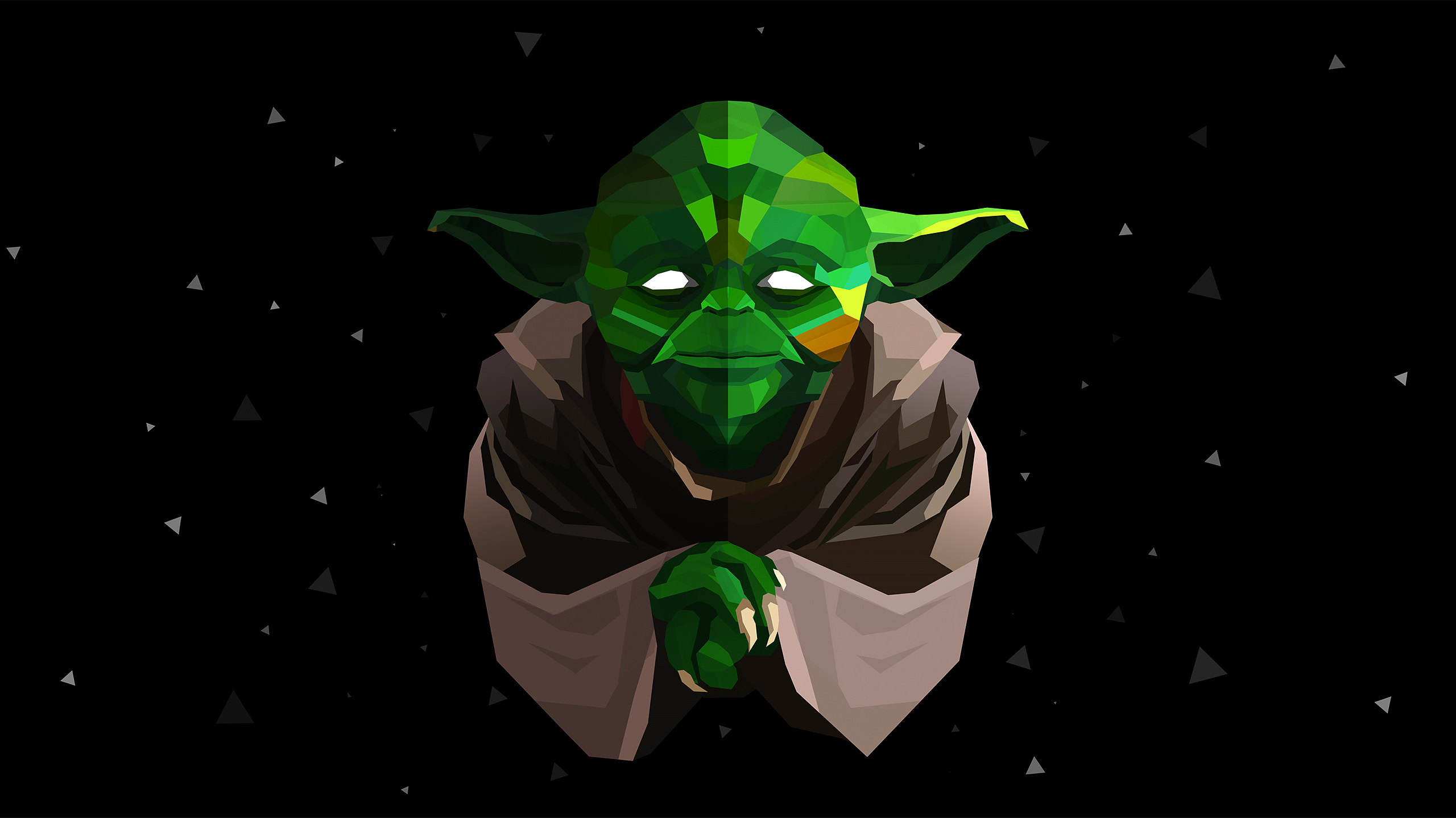 Yoda, Justin Maller Wallpaper, 2560x1440 HD Desktop