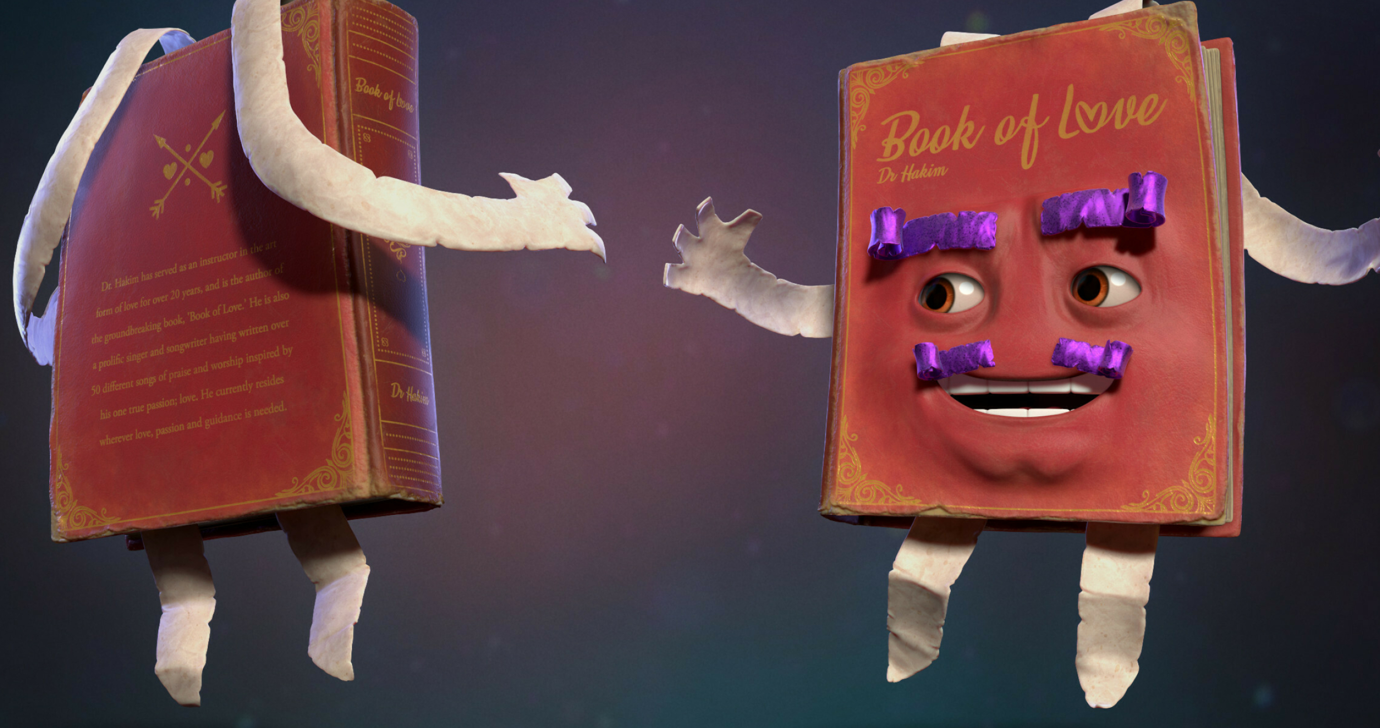 It Takes Two, Dr. Hakim, The Book of Love, Artistic design, 2800x1480 HD Desktop