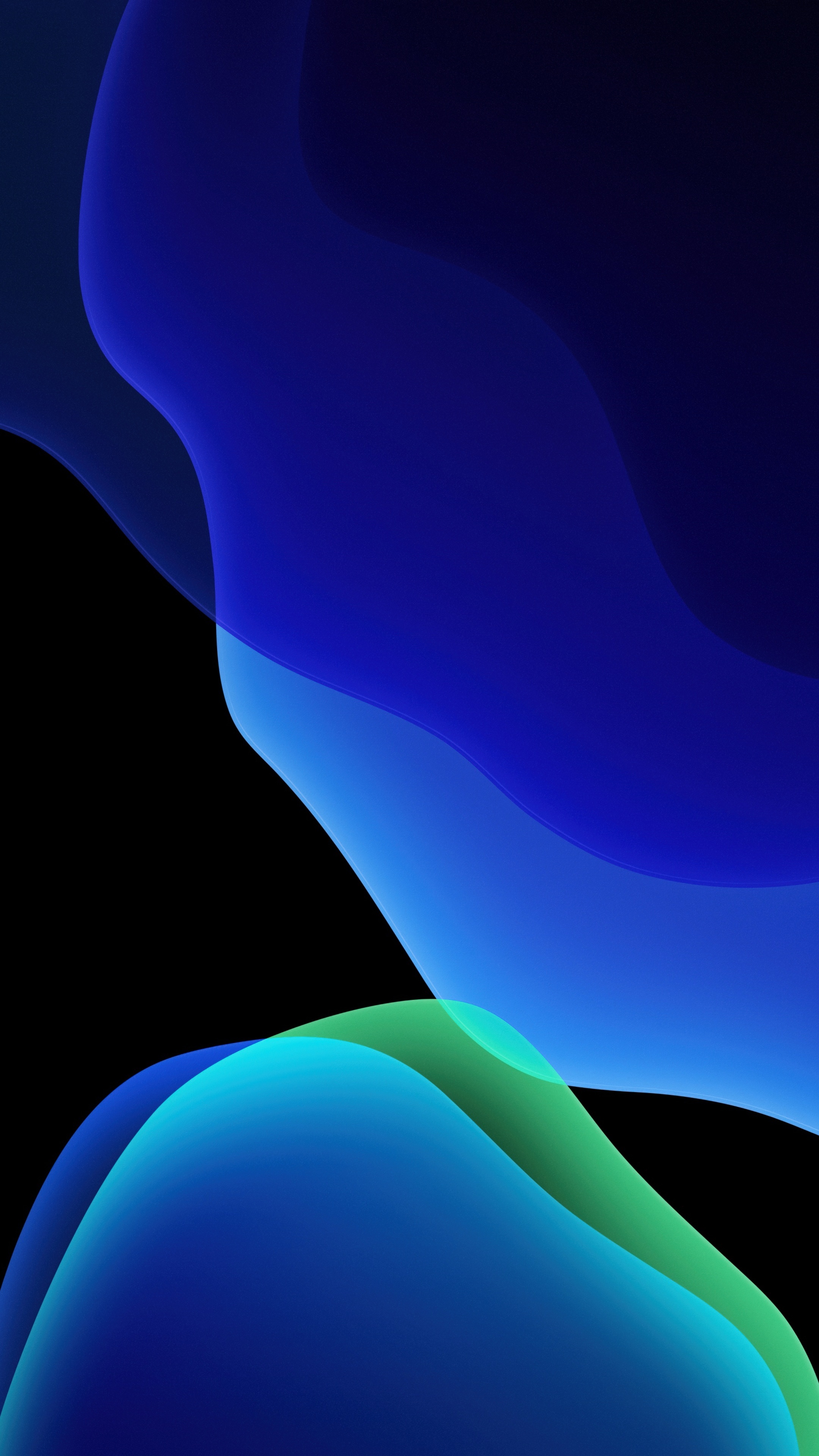 iOS 13, Blue, Stock, iPadOS, 4K, 2160x3840 4K Phone