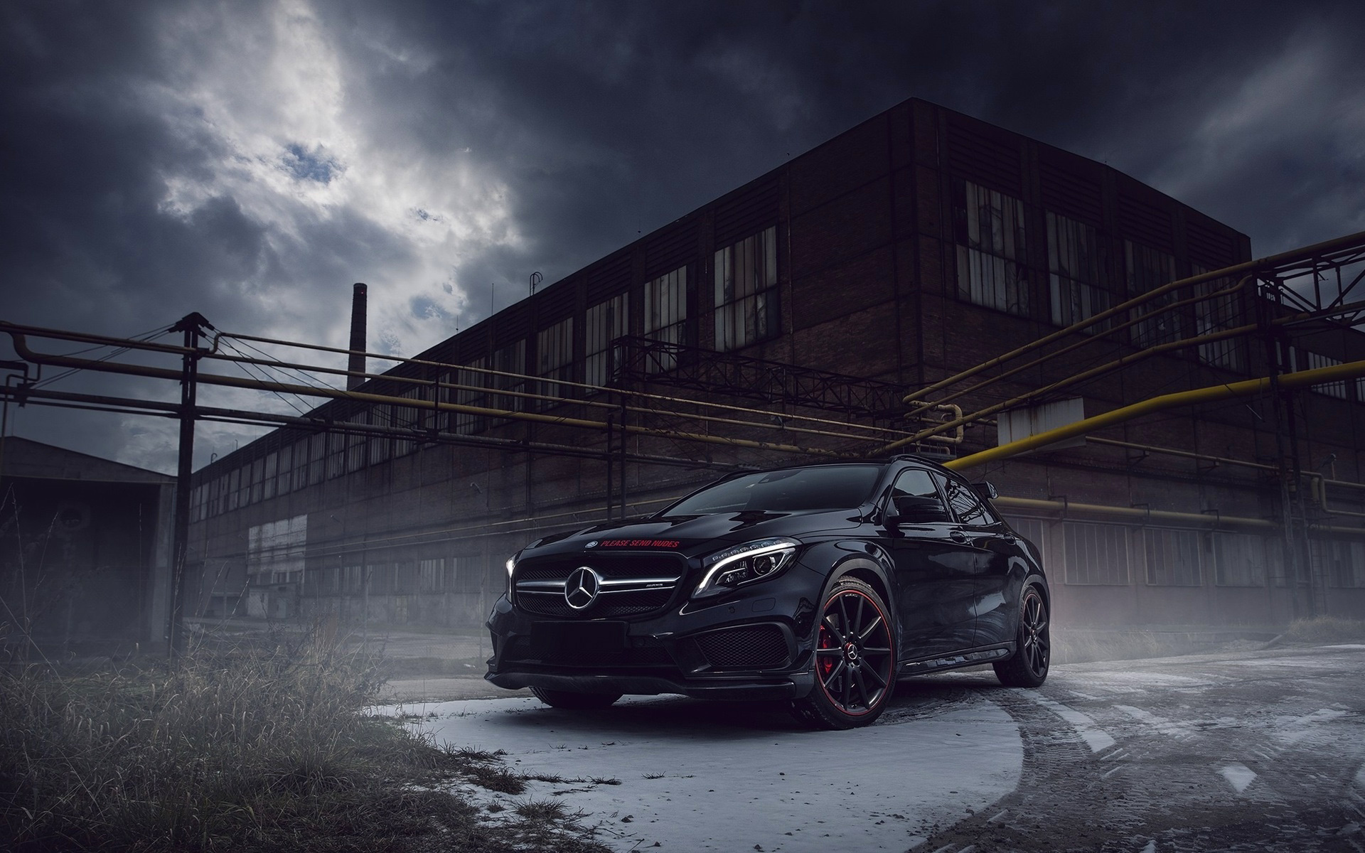 Mercedes-Benz GLA, Kompakten crossover, Tuning gla, Mercedes black, 1920x1200 HD Desktop