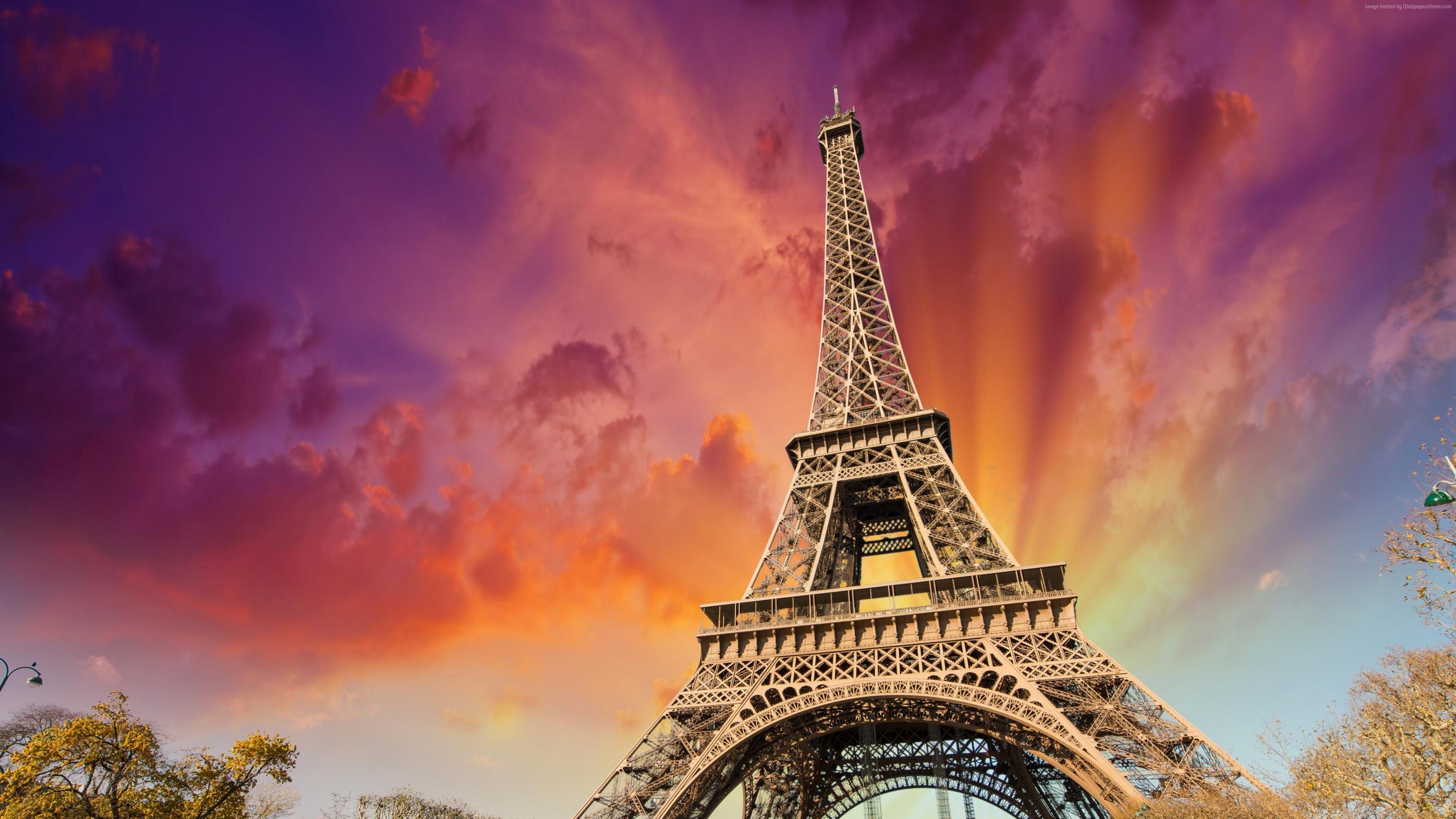 Paris, Eiffel Tower wallpapers, Iconic landmark, Urban beauty, 3840x2160 4K Desktop