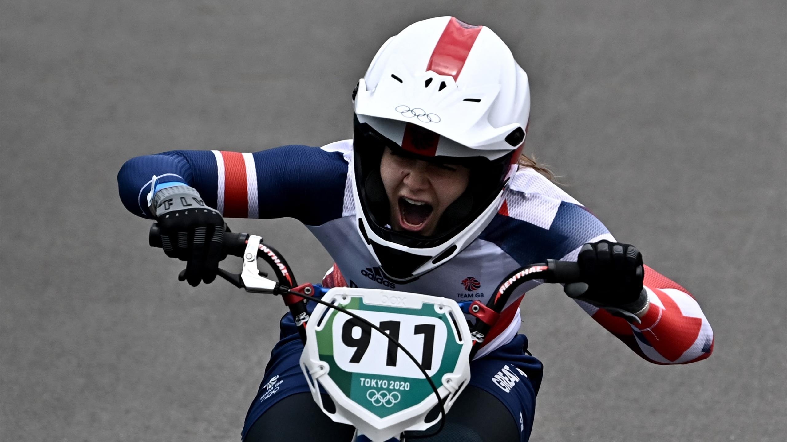 Bethany Shriever, Tokyo 2020 gold, stunning win, BMX victory, 2560x1440 HD Desktop