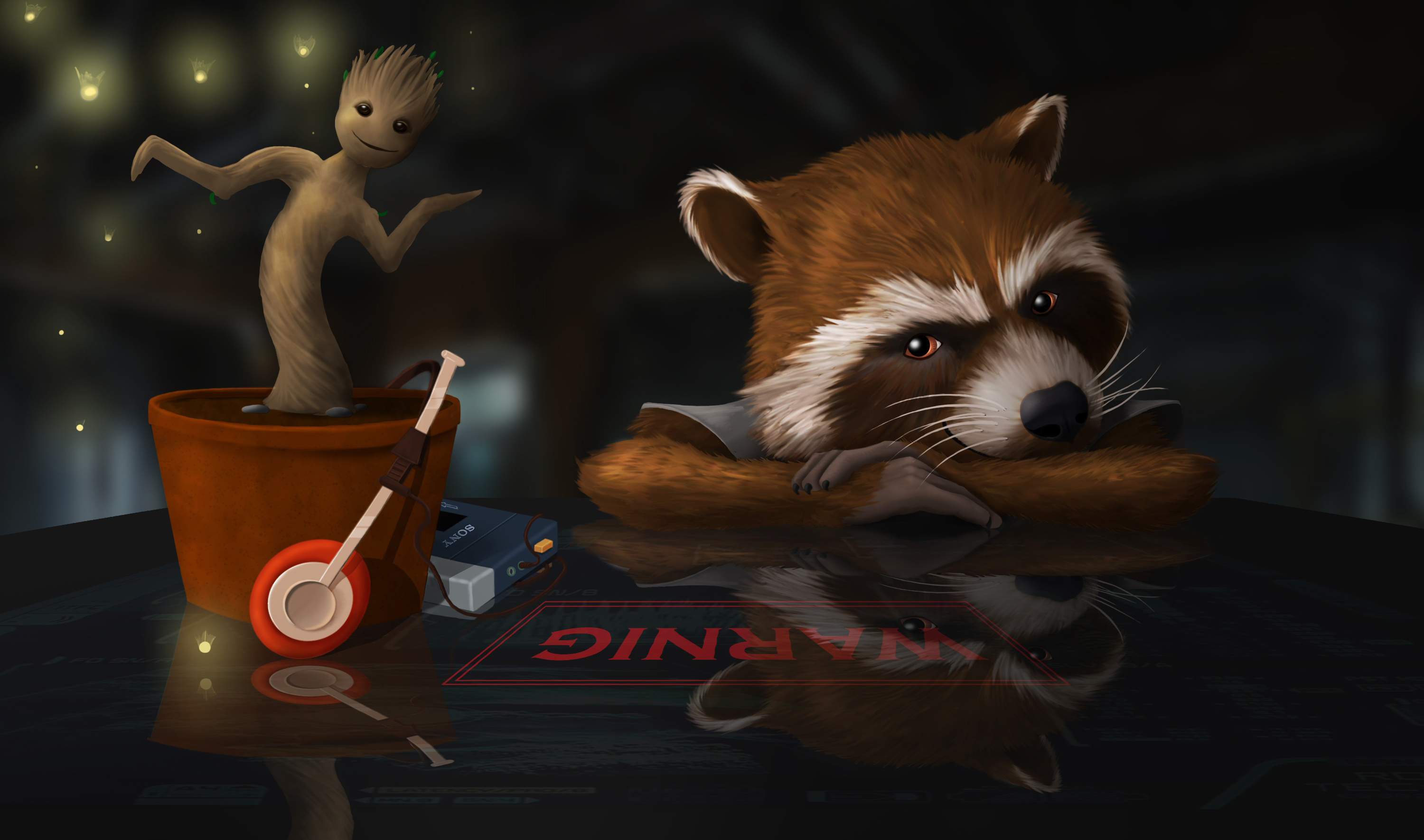 Rocket raccoon and Groot wallpaper, Guardians of the Galaxy, Film section, 3000x1770 HD Desktop