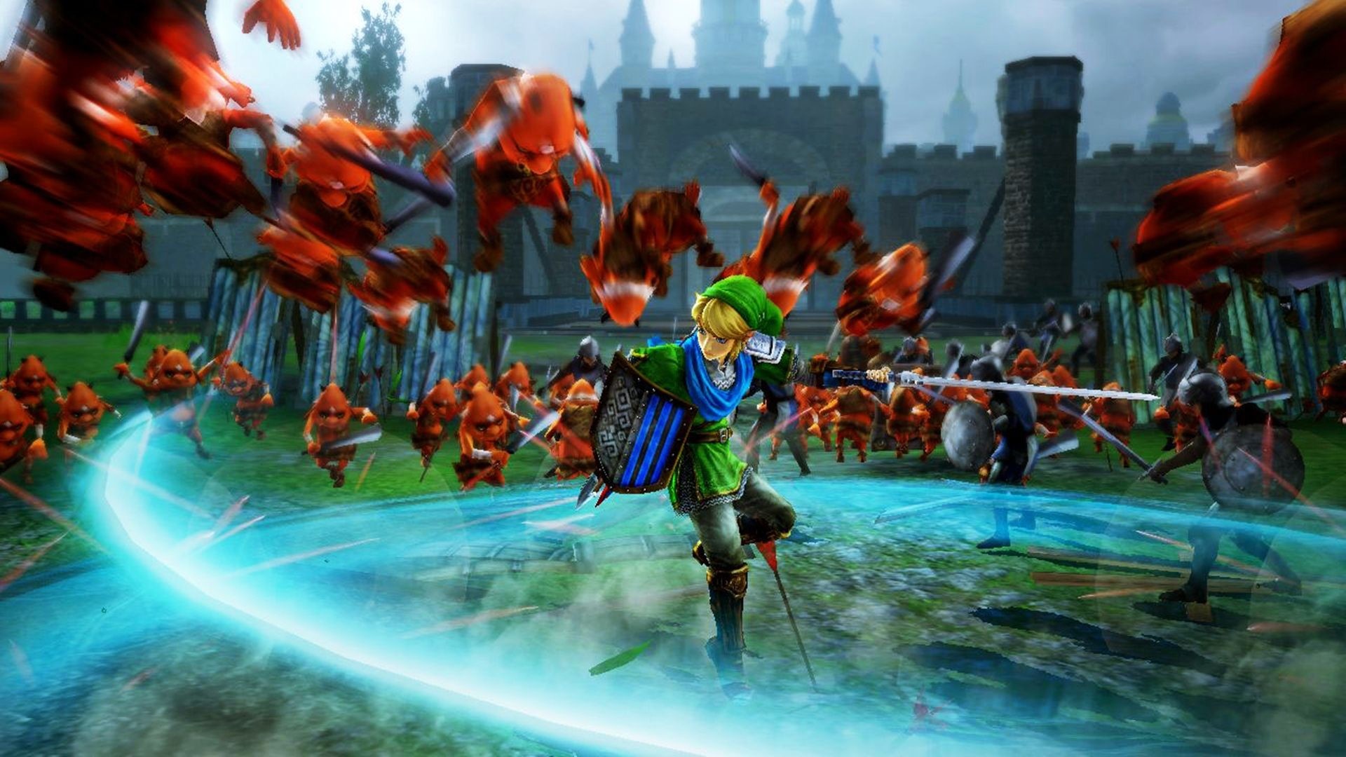 Hyrule Warriors, Epic battles, Heroic fantasy, Warriors clash, 1920x1080 Full HD Desktop