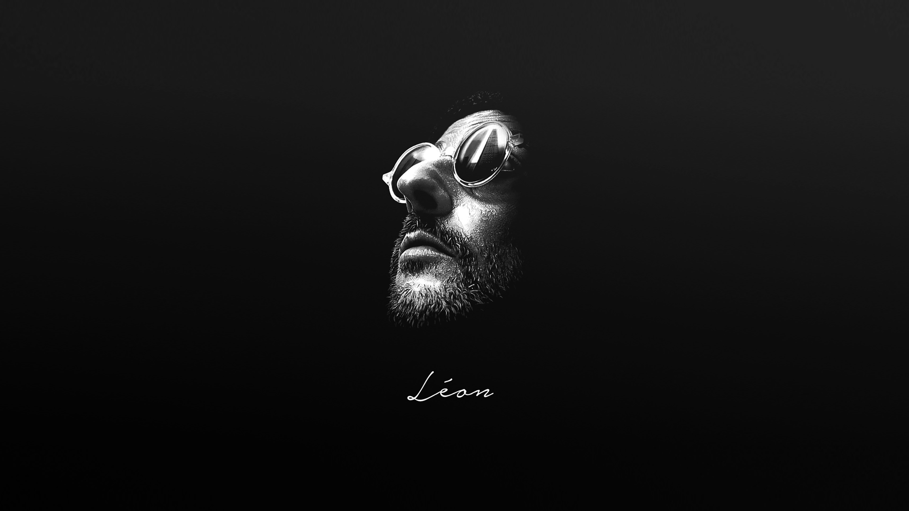 HC12 Leon face, Minimal simple art, Papers co, 3840x2160 4K Desktop