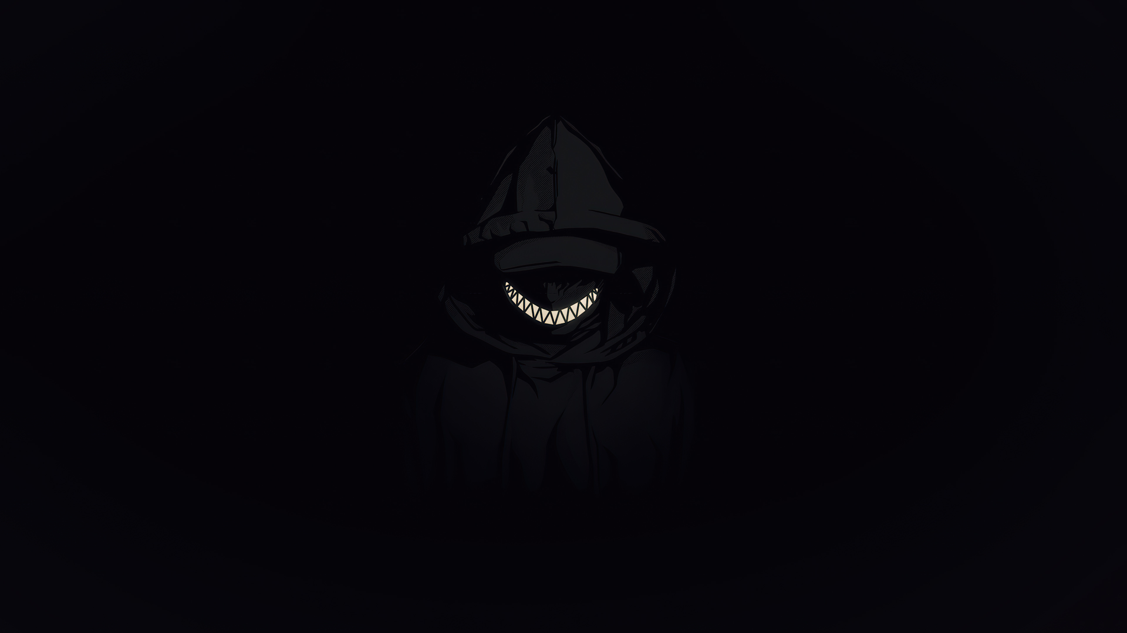 Hooded figure, Dark Wallpaper, 3840x2160 4K Desktop