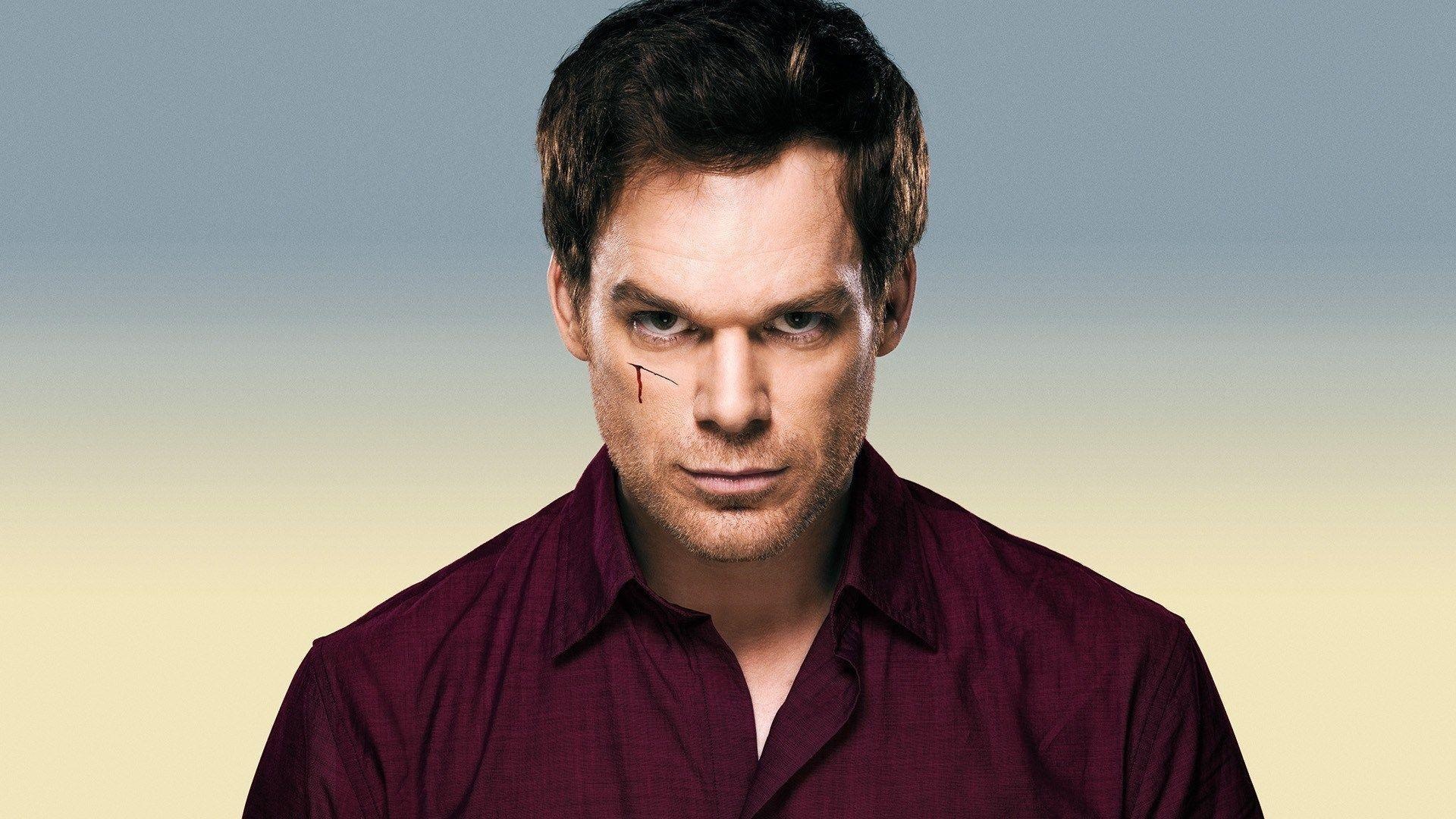 Dexter Morgan, Michael C. Hall, maroon button-down shirt, Full HD Desktop wallpaper