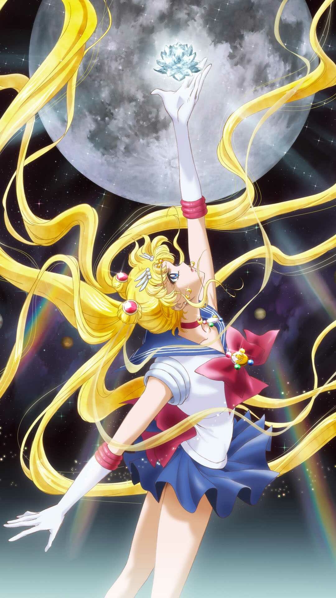 Silver Crystal, Sailor Moon Wallpaper, 1080x1920 Full HD Phone