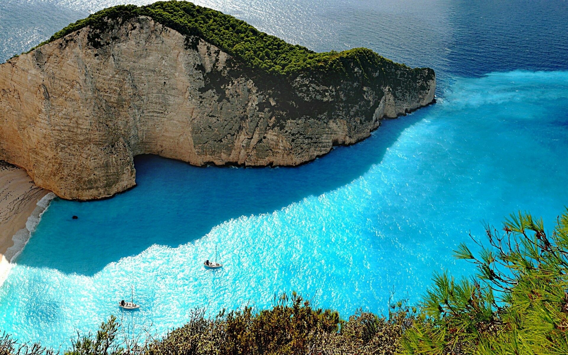 Zakynthos Cove, Islands Wallpaper, 1920x1200 HD Desktop