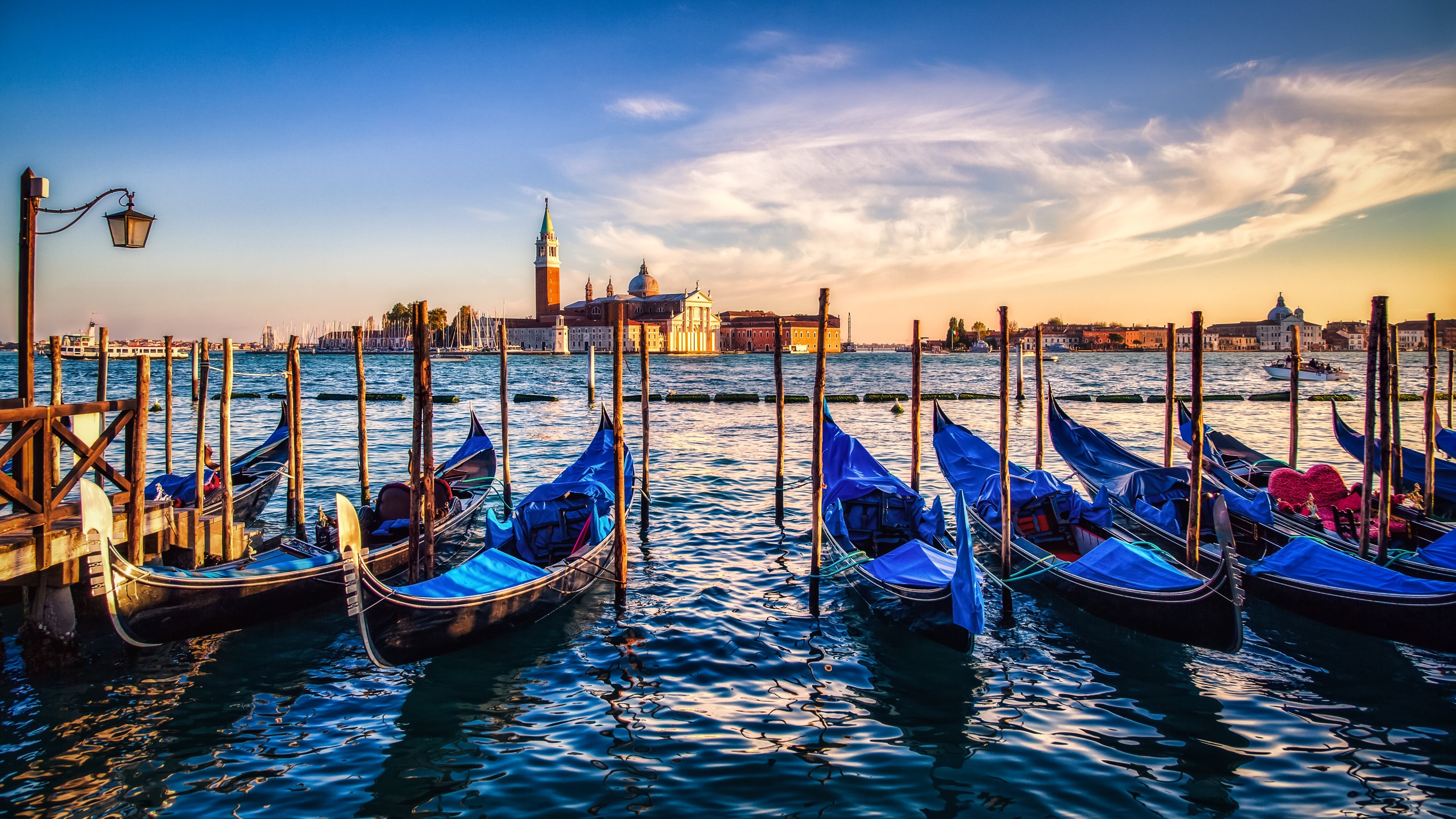 Venice skyline, Travel destination, Romantic gondolas, Iconic bridges, 3840x2160 4K Desktop