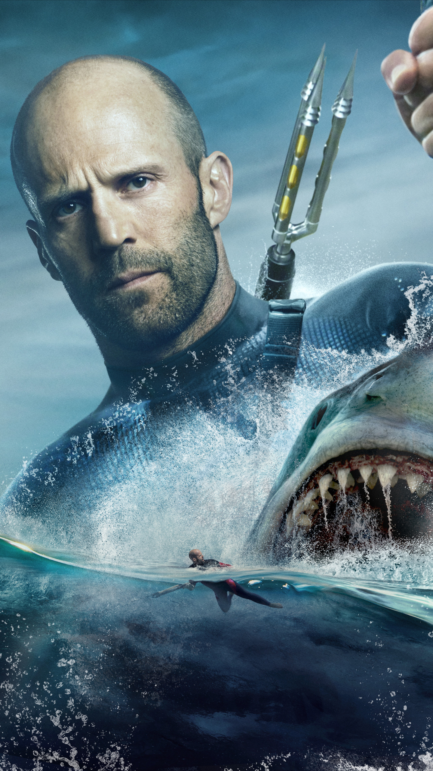 Jason Statham, Meg movie, Samsung Galaxy S6, HD 4K wallpapers, 1440x2560 HD Phone