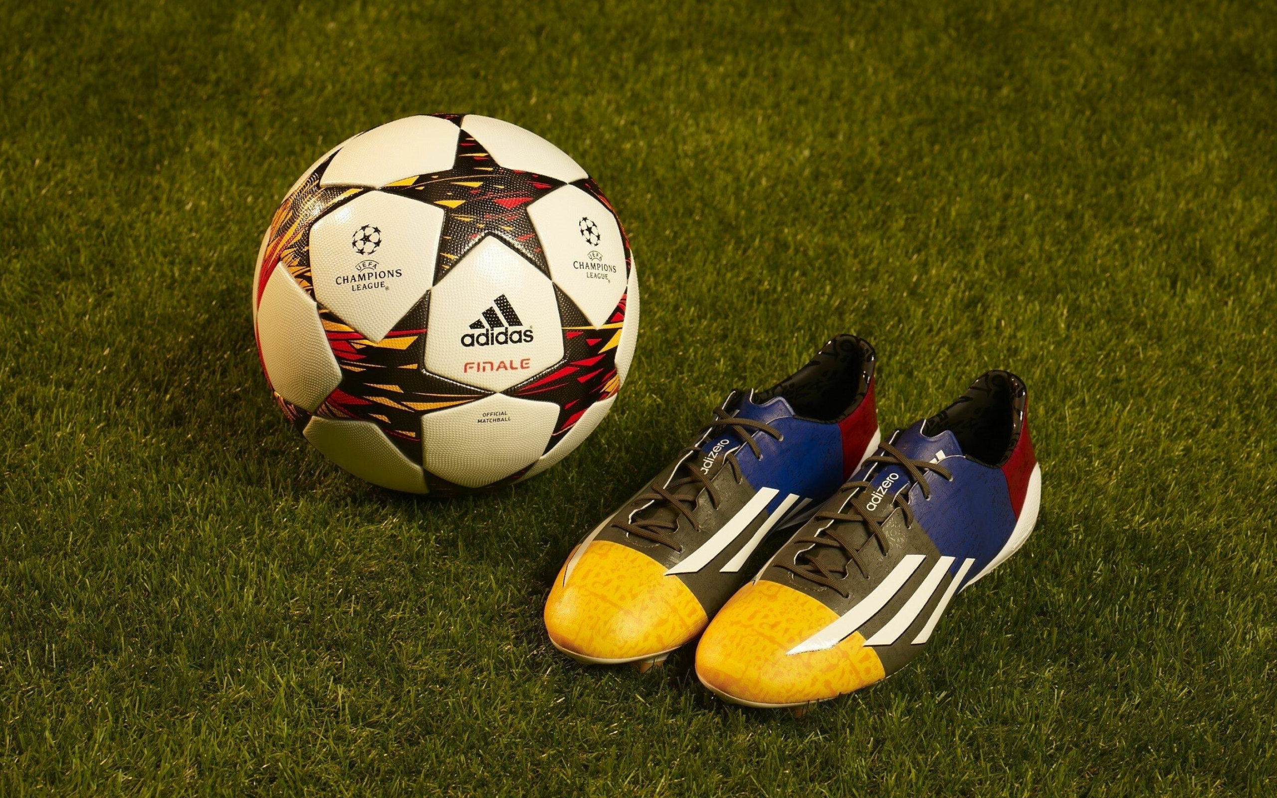 Ball and boots, Football (Soccer) Wallpaper, 2560x1600 HD Desktop
