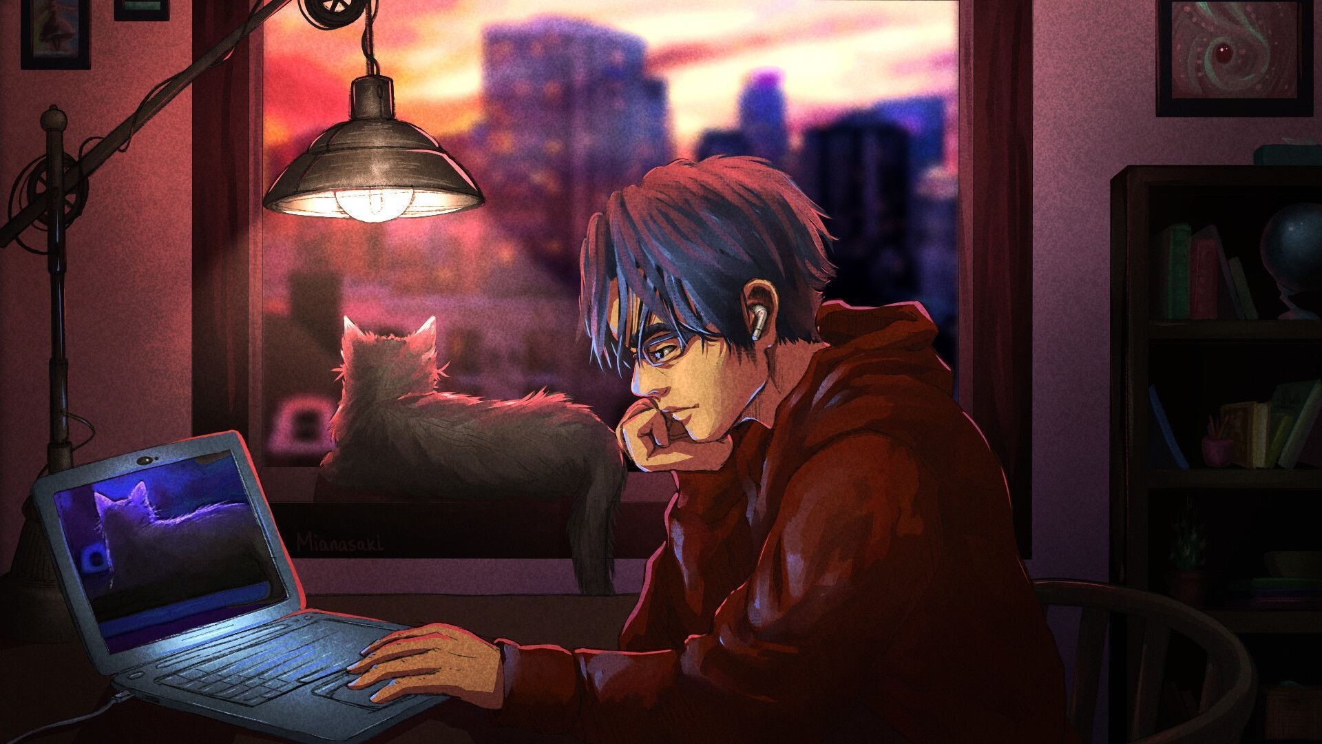 lofi study guy 1920x1080