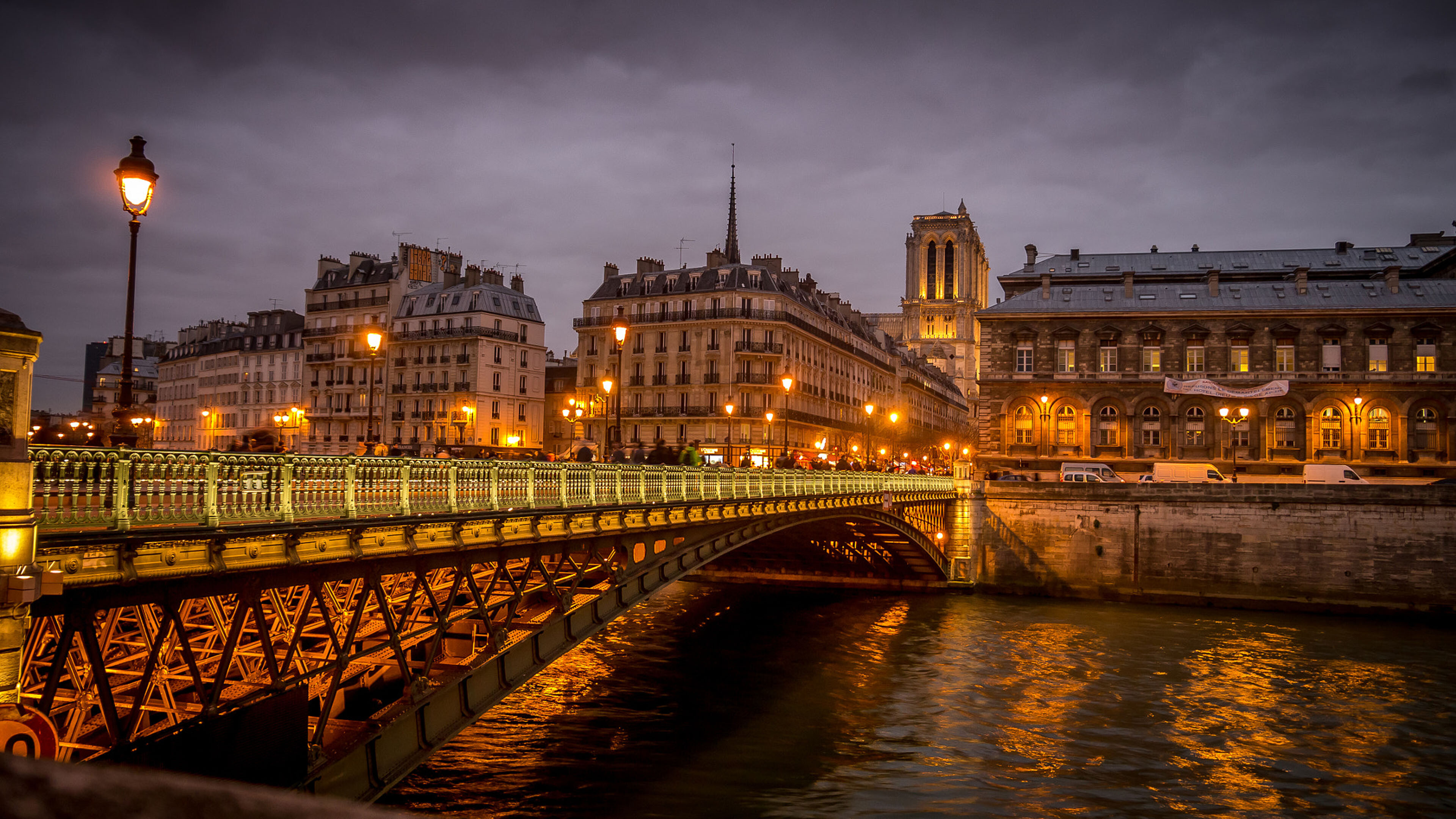 Pont d'Arcole, France Wallpaper, 3840x2160 4K Desktop