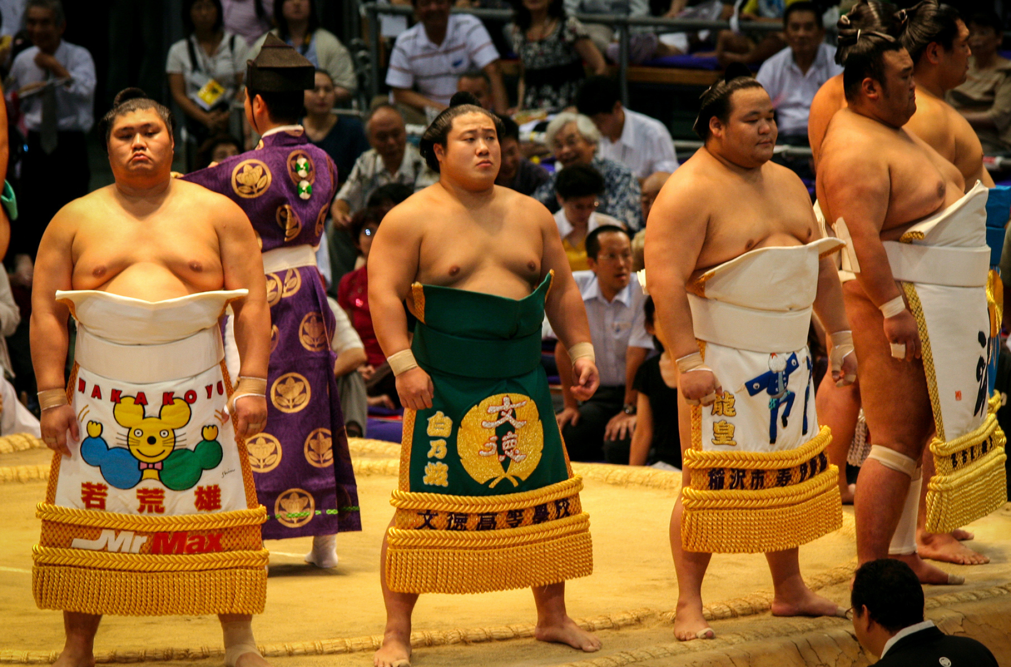 Sumo, July grand sumo tournament, Nagoya highlights, Exciting matches, 2050x1360 HD Desktop