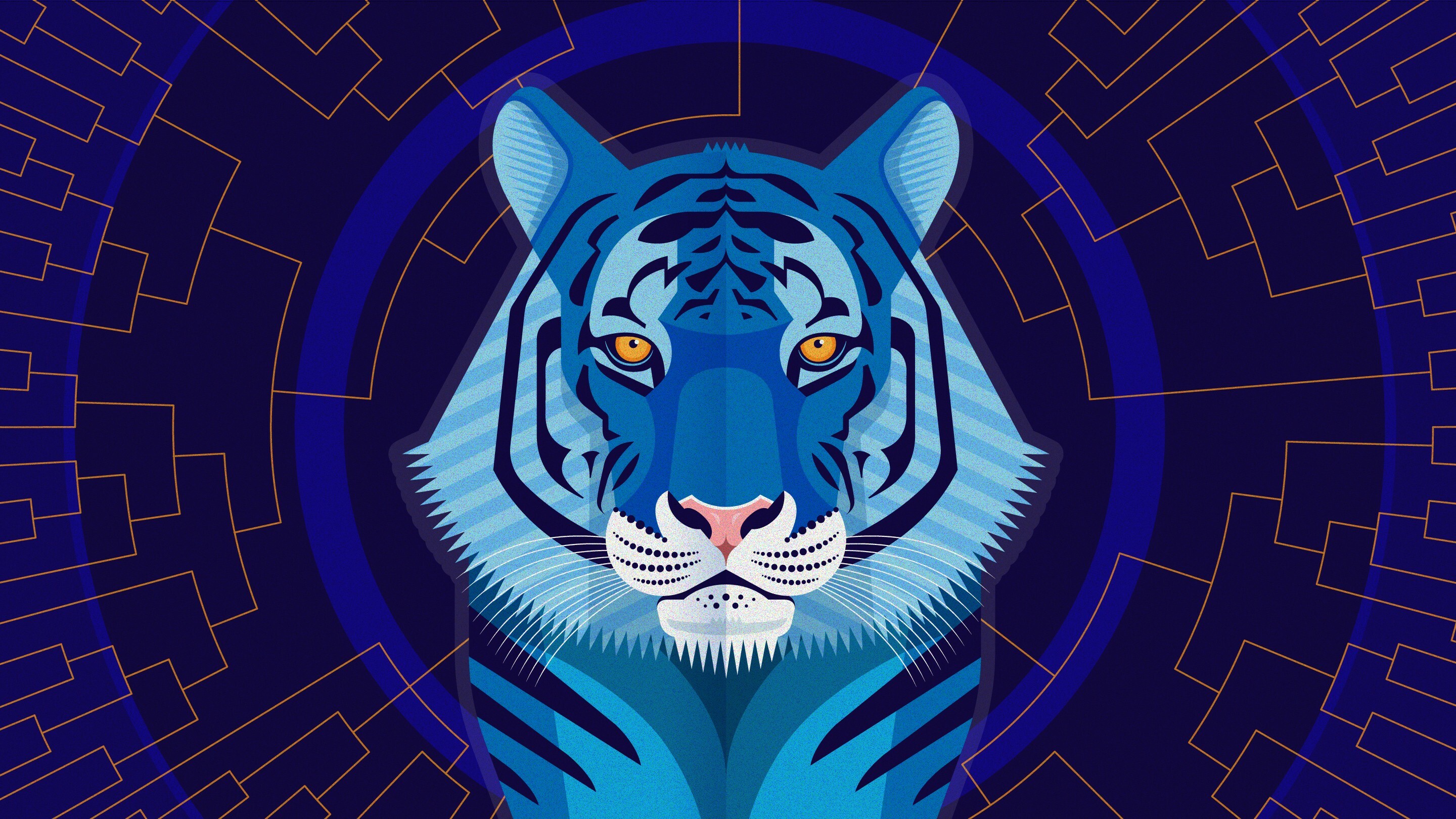 Fantastical tiger artwork, Enchanting tiger dreams, 2880x1620 HD Desktop