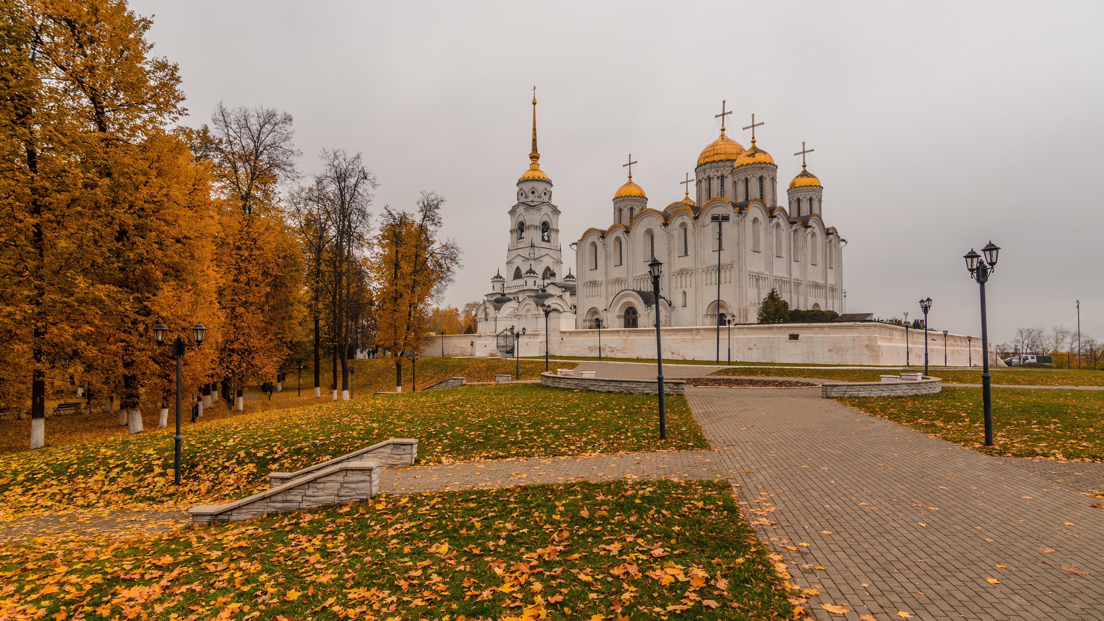 Dormition Cathedral Vladimir, Cathedrals Wallpaper, 3840x2160 4K Desktop