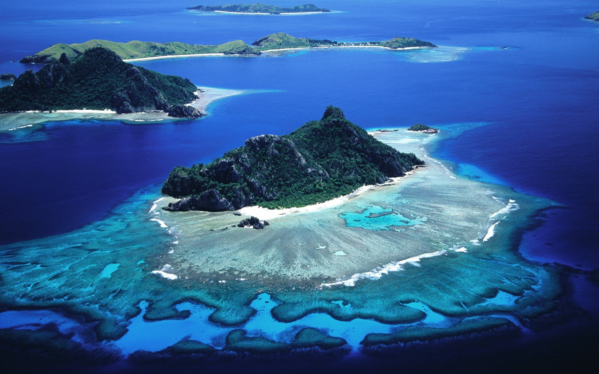 Coral Sea, Mountains and sea, Coral reef wallpaper, 1920x1200 HD Desktop