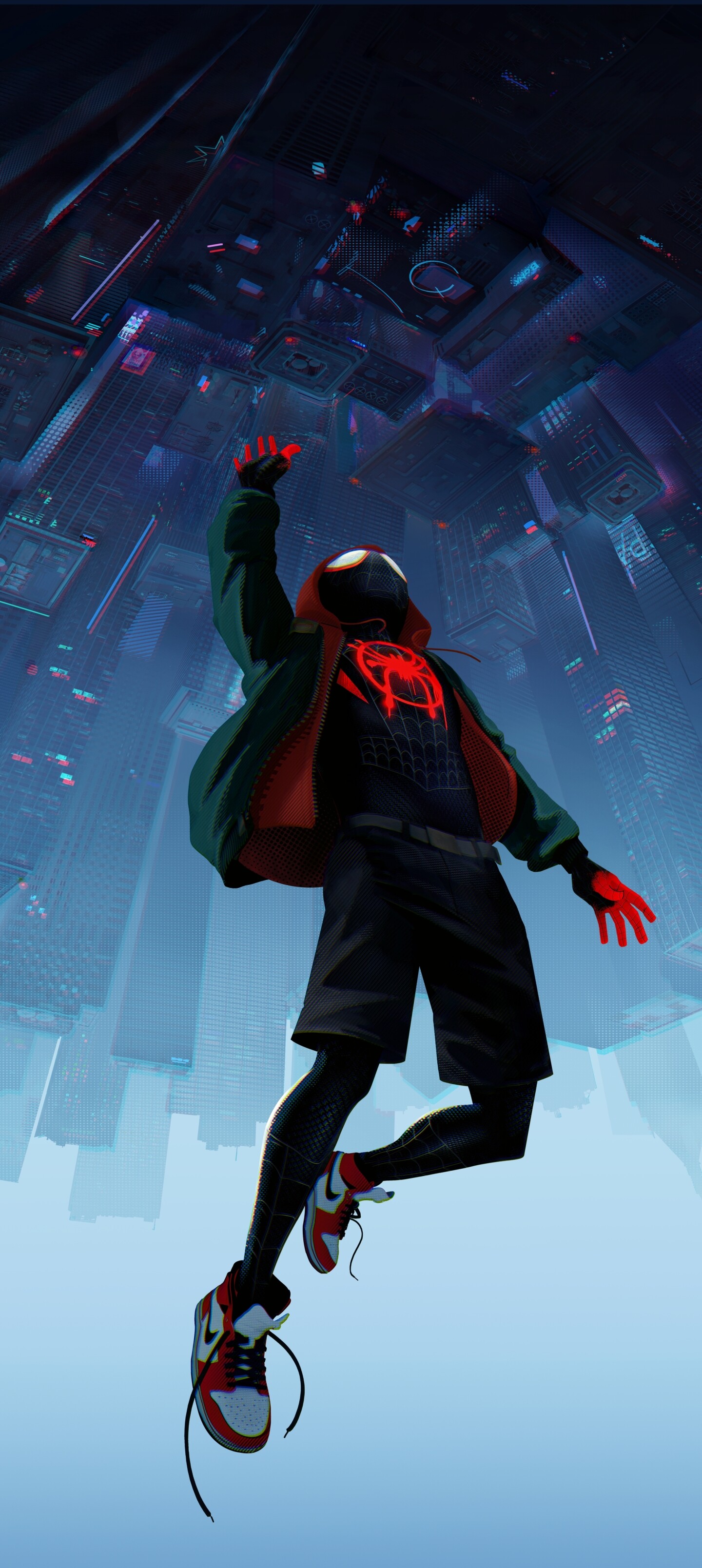 Spider-Man: Into the Spider-Verse, Movie extravaganza, Animation masterpiece, Marvel Universe, 1440x3220 HD Phone