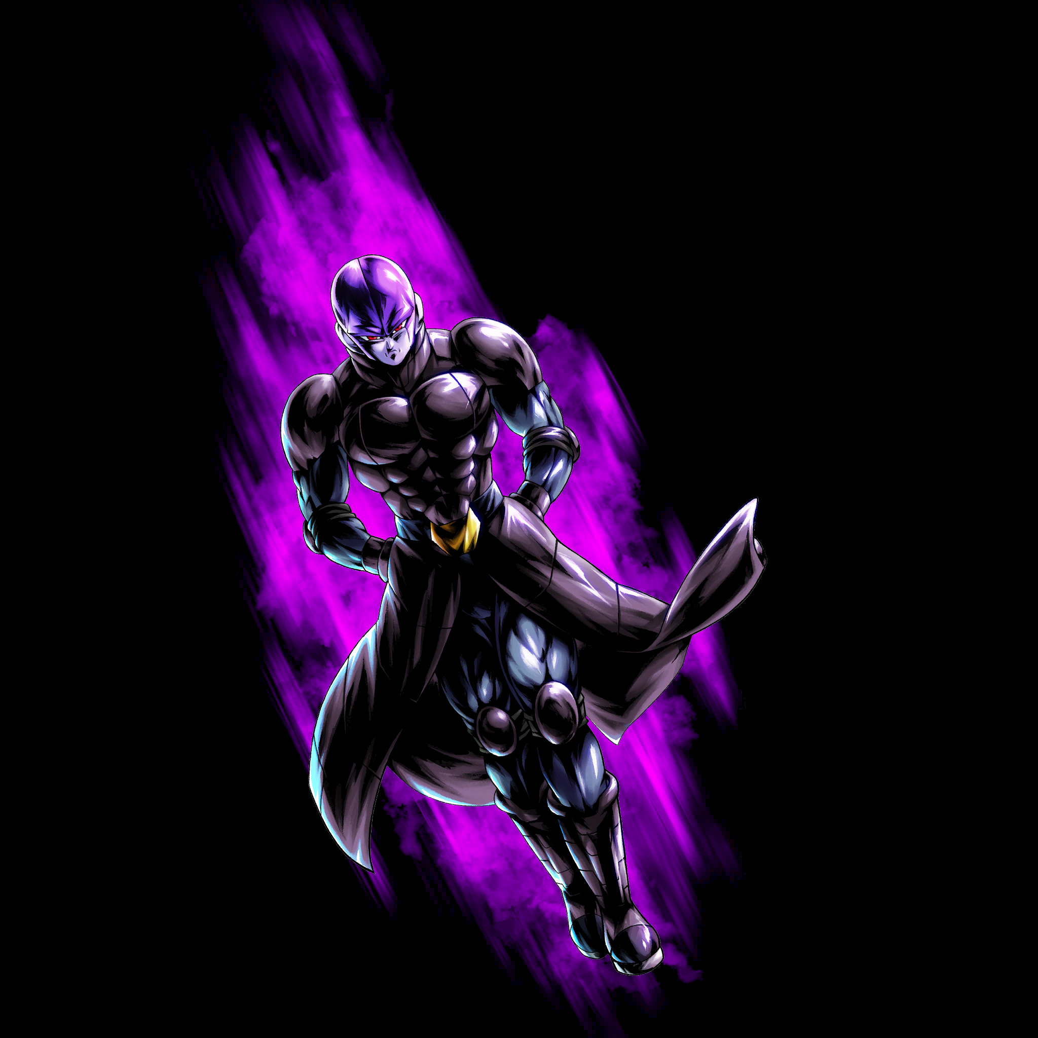 Hit, purple ki aura, black background, HD Phone wallpaper