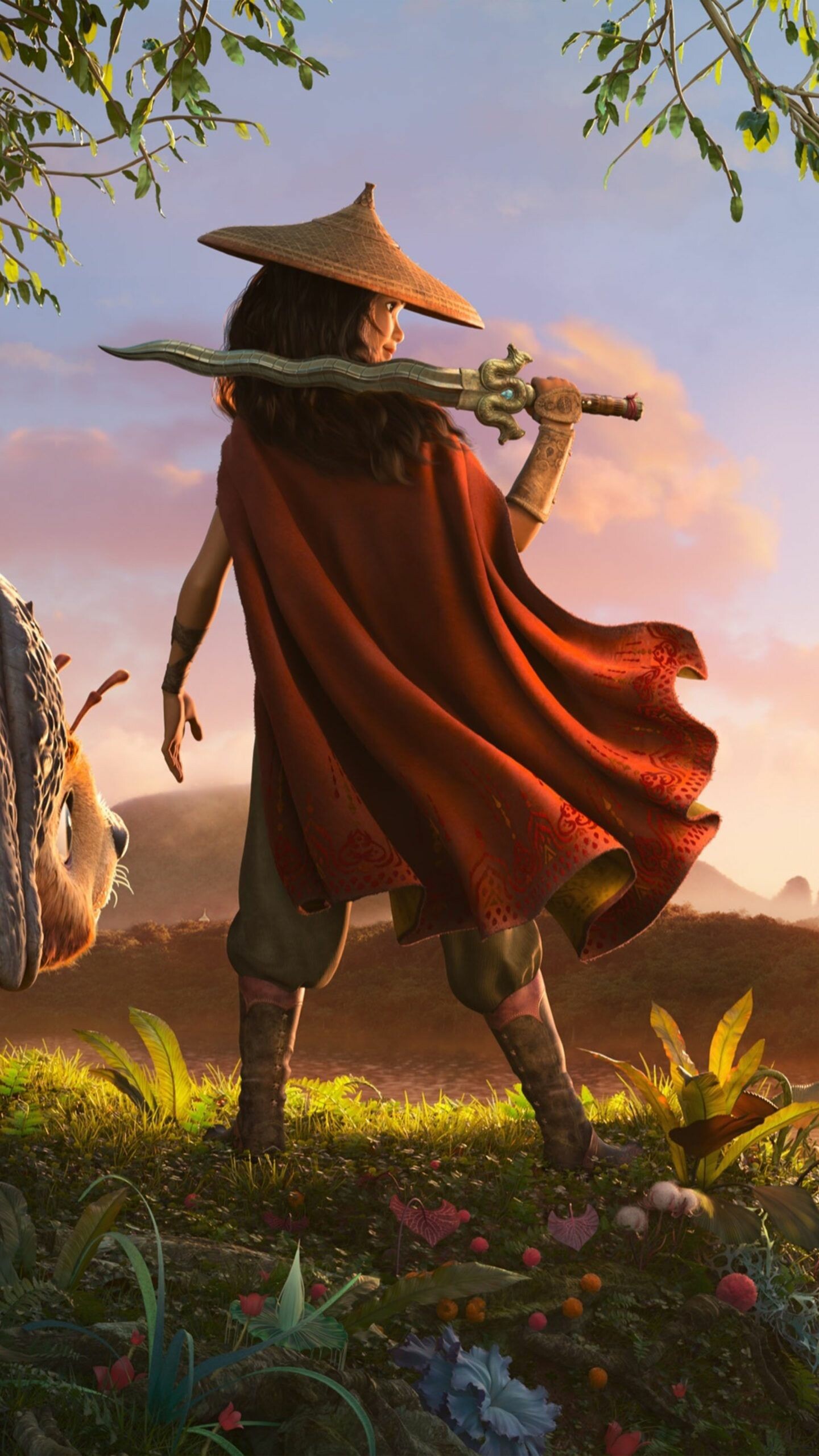 Mobile wallpaper, Disney princess art, Dragon movies, Raya and the Last Dragon, 1440x2560 HD Phone